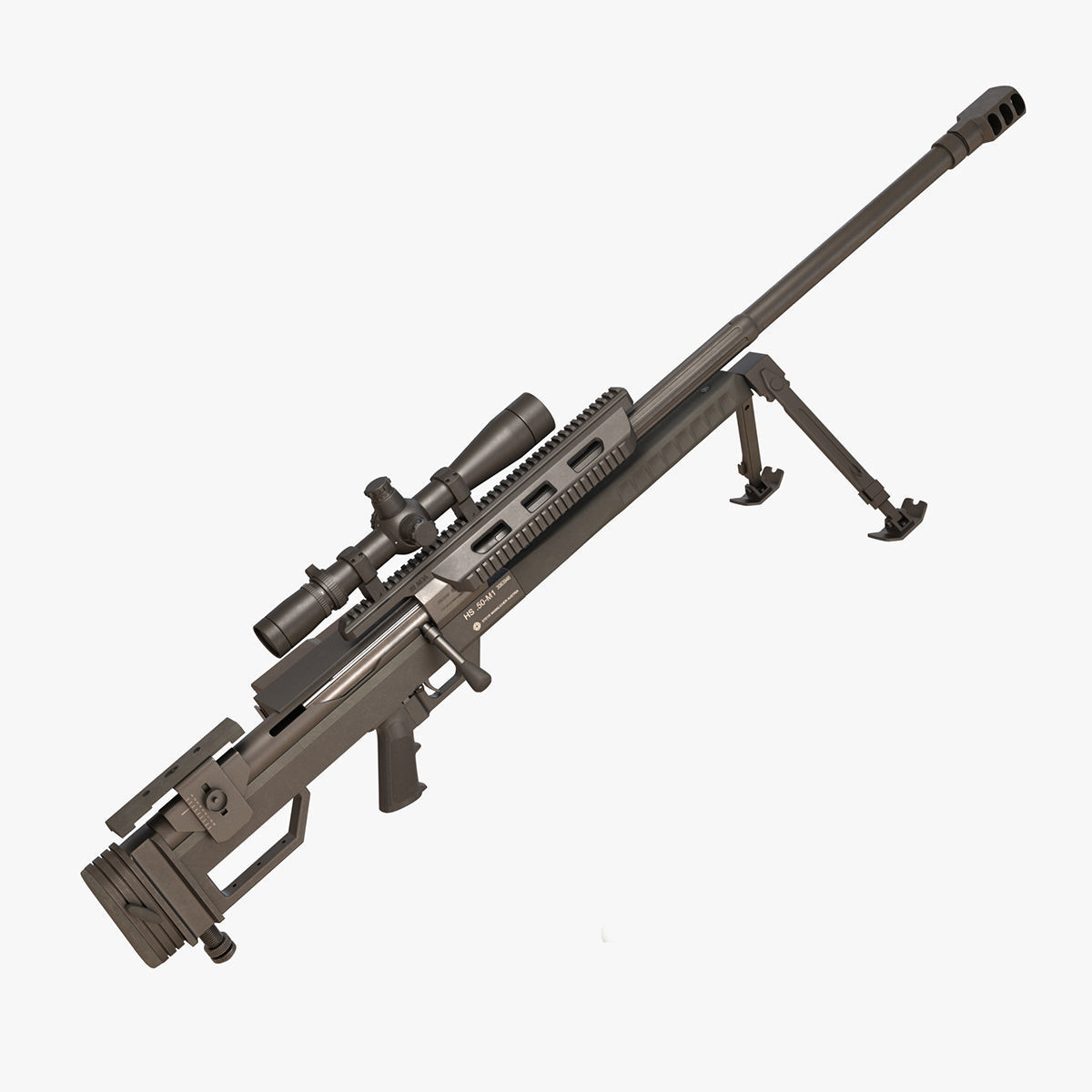 Steyr HS50-M1 Low-poly 3D model_19