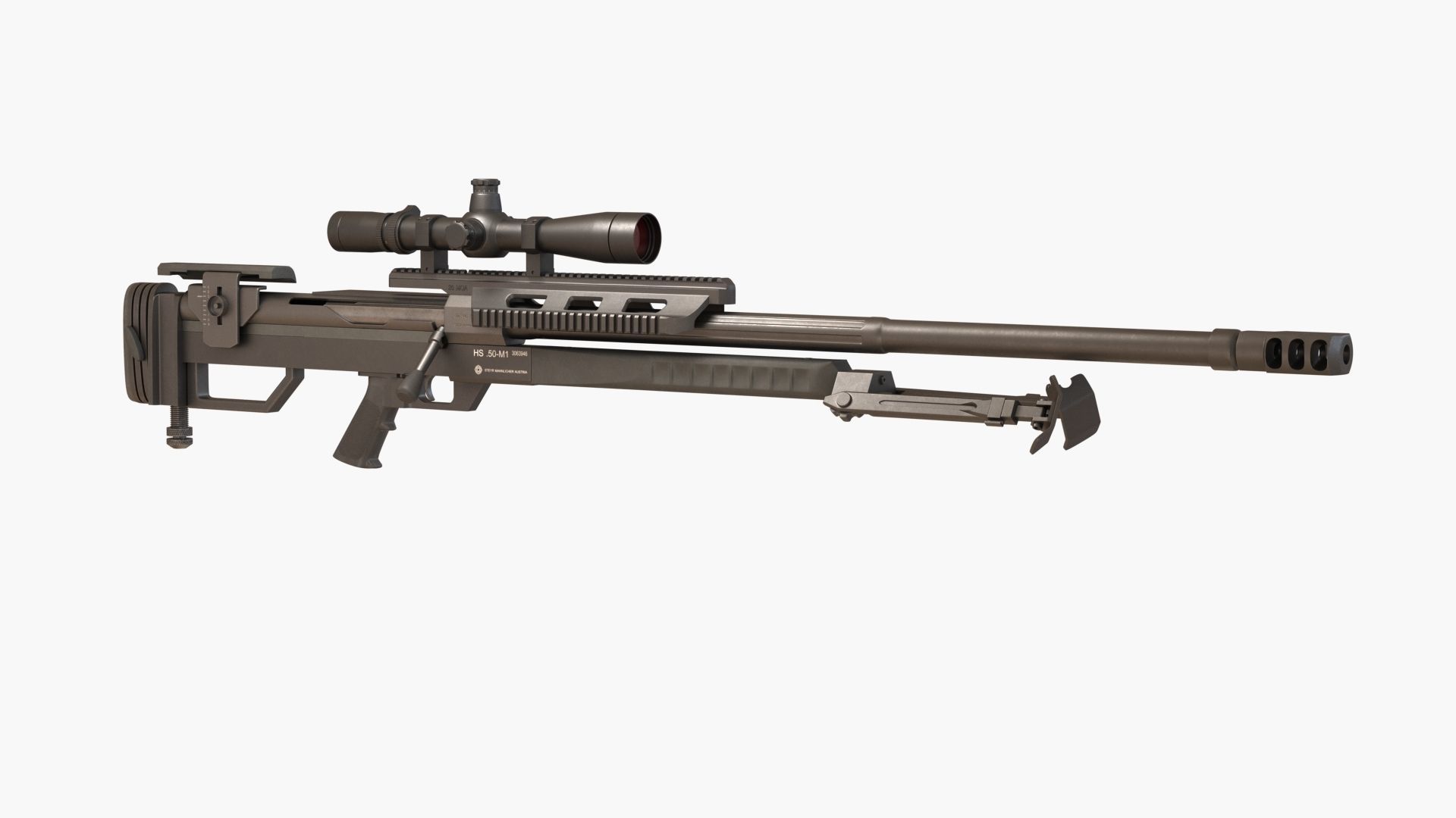 Steyr HS50-M1 Low-poly 3D model_22