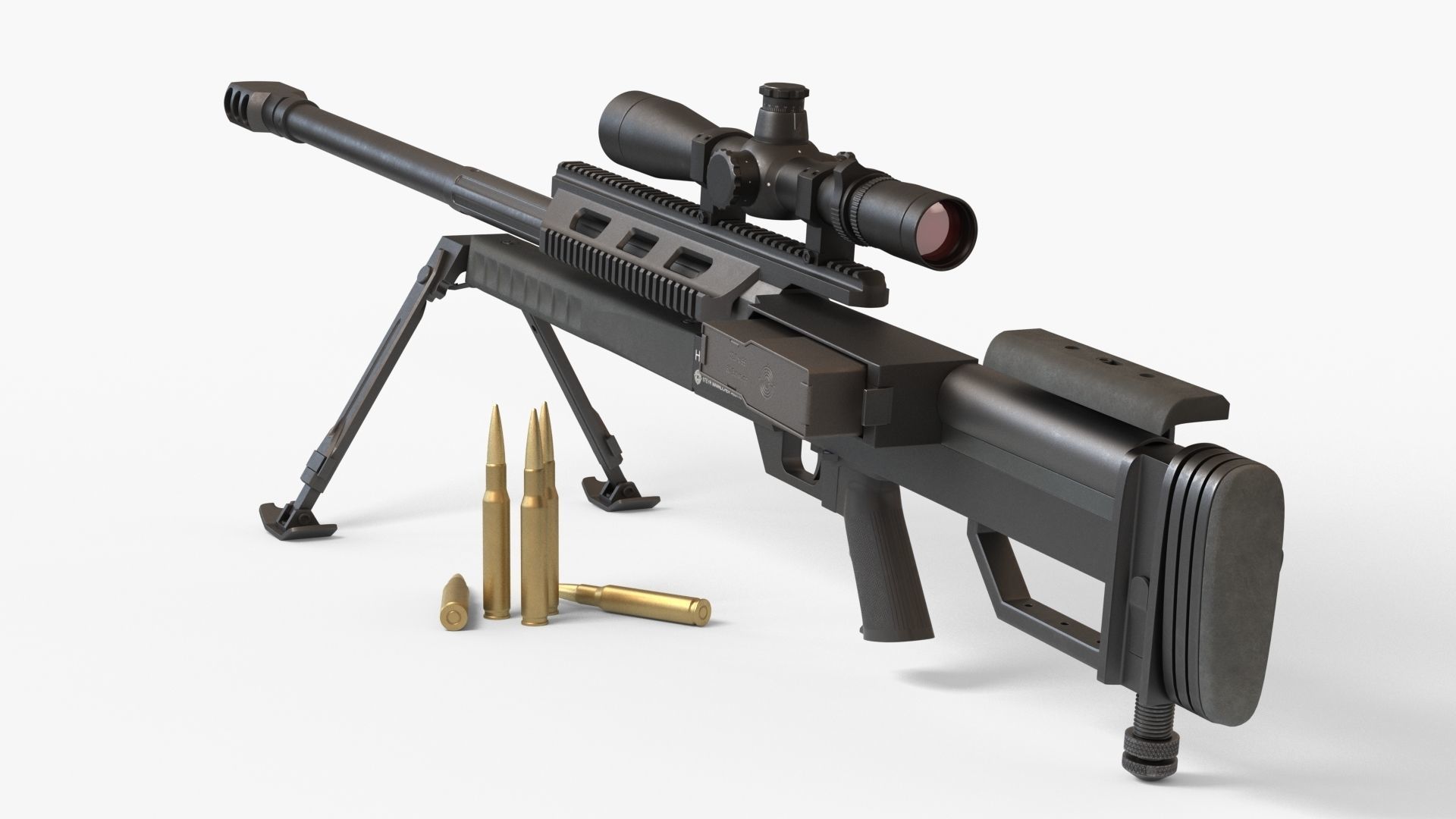 Steyr HS50-M1 Low-poly 3D model_6