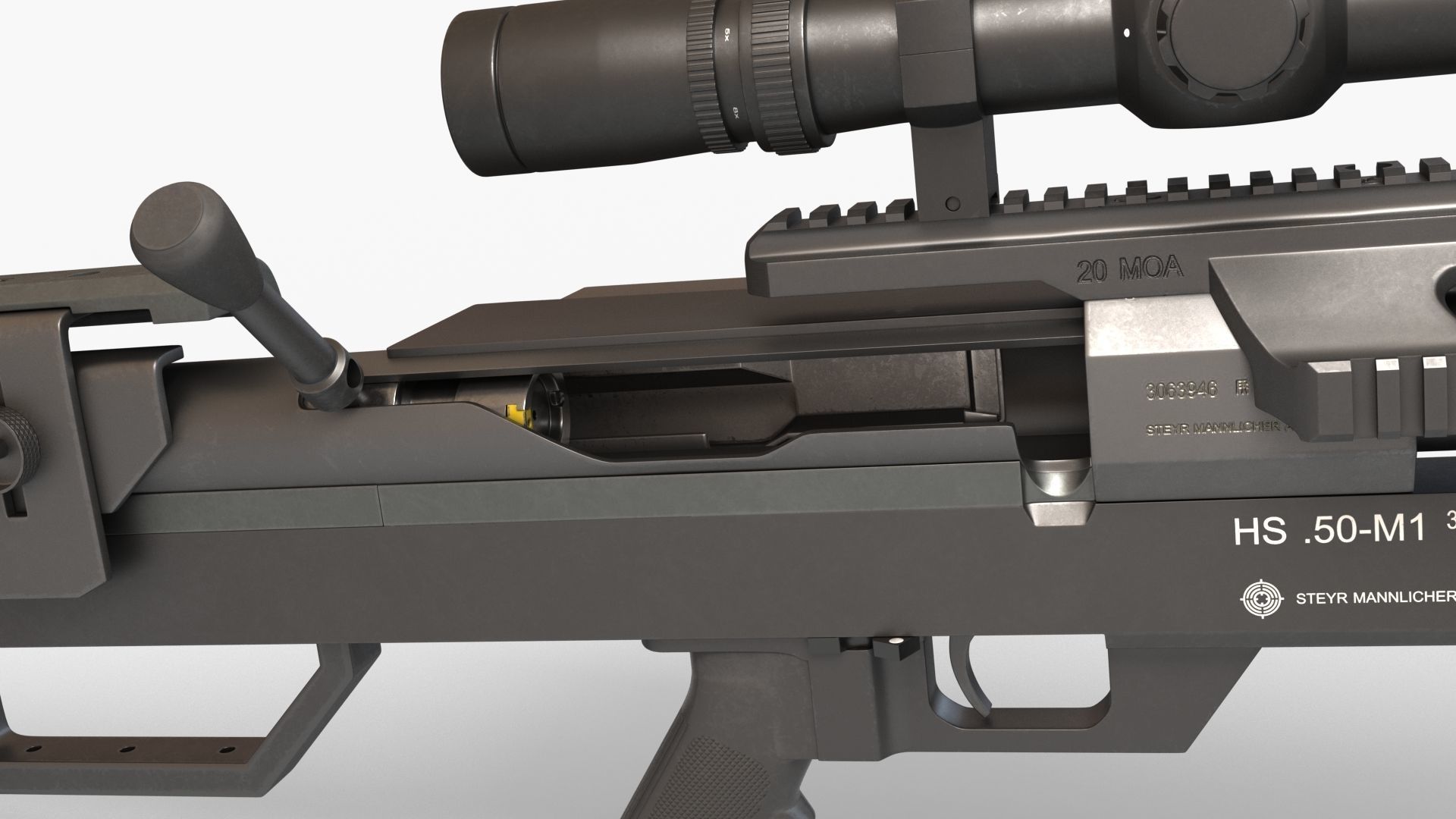 Steyr HS50-M1 Low-poly 3D model_27