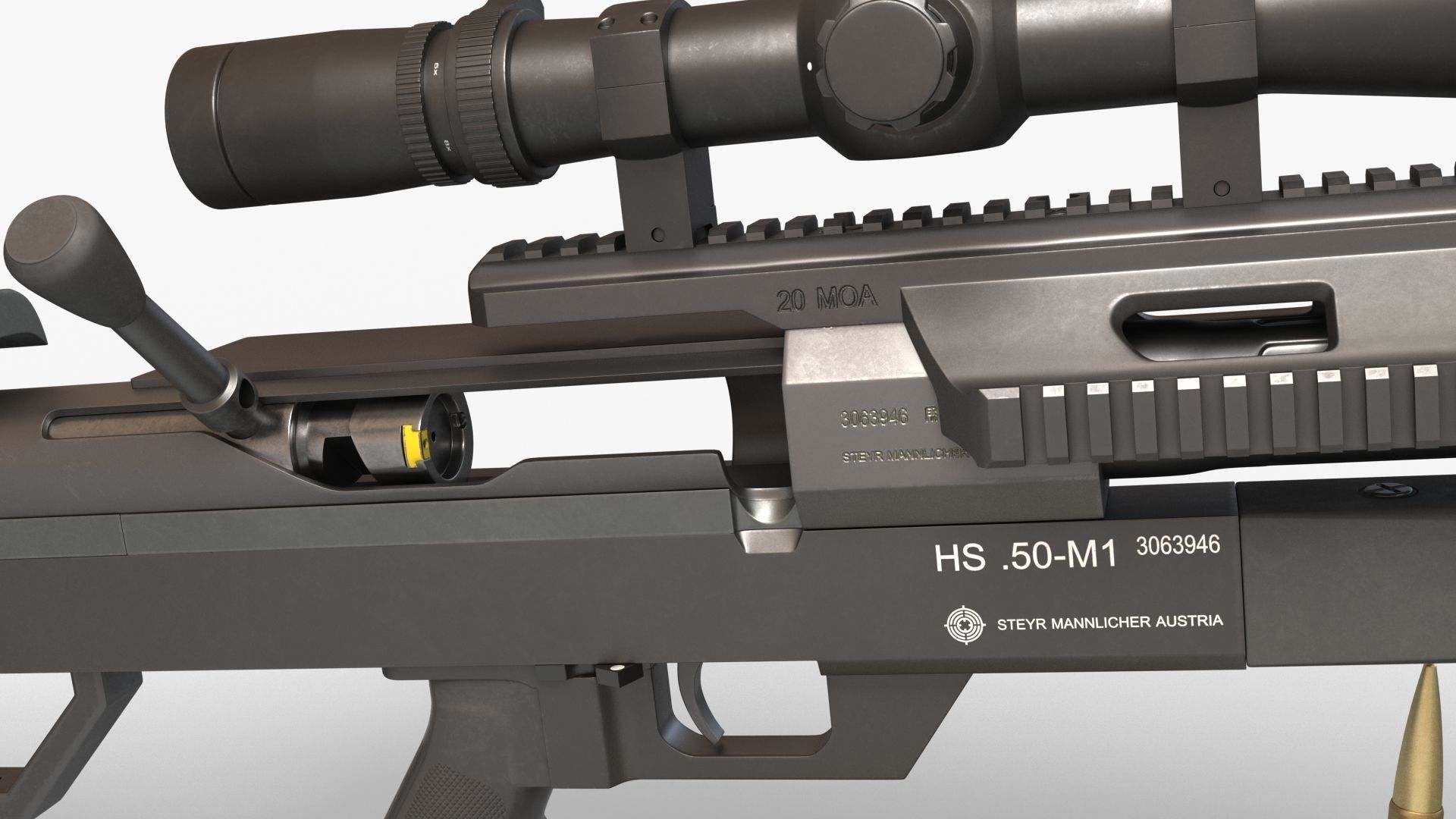 Steyr HS50-M1 Low-poly 3D model_25