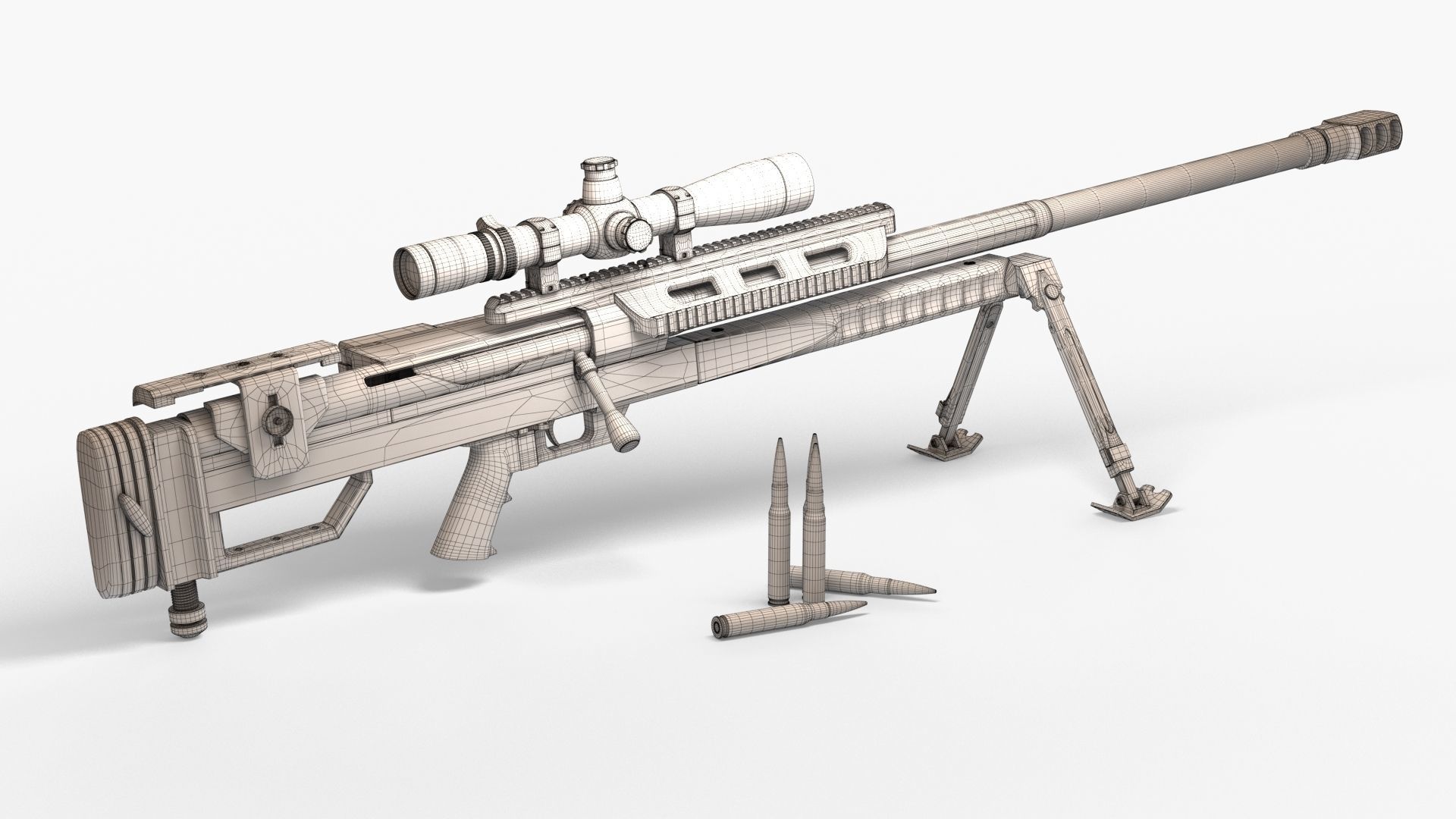 Steyr HS50-M1 Low-poly 3D model_40