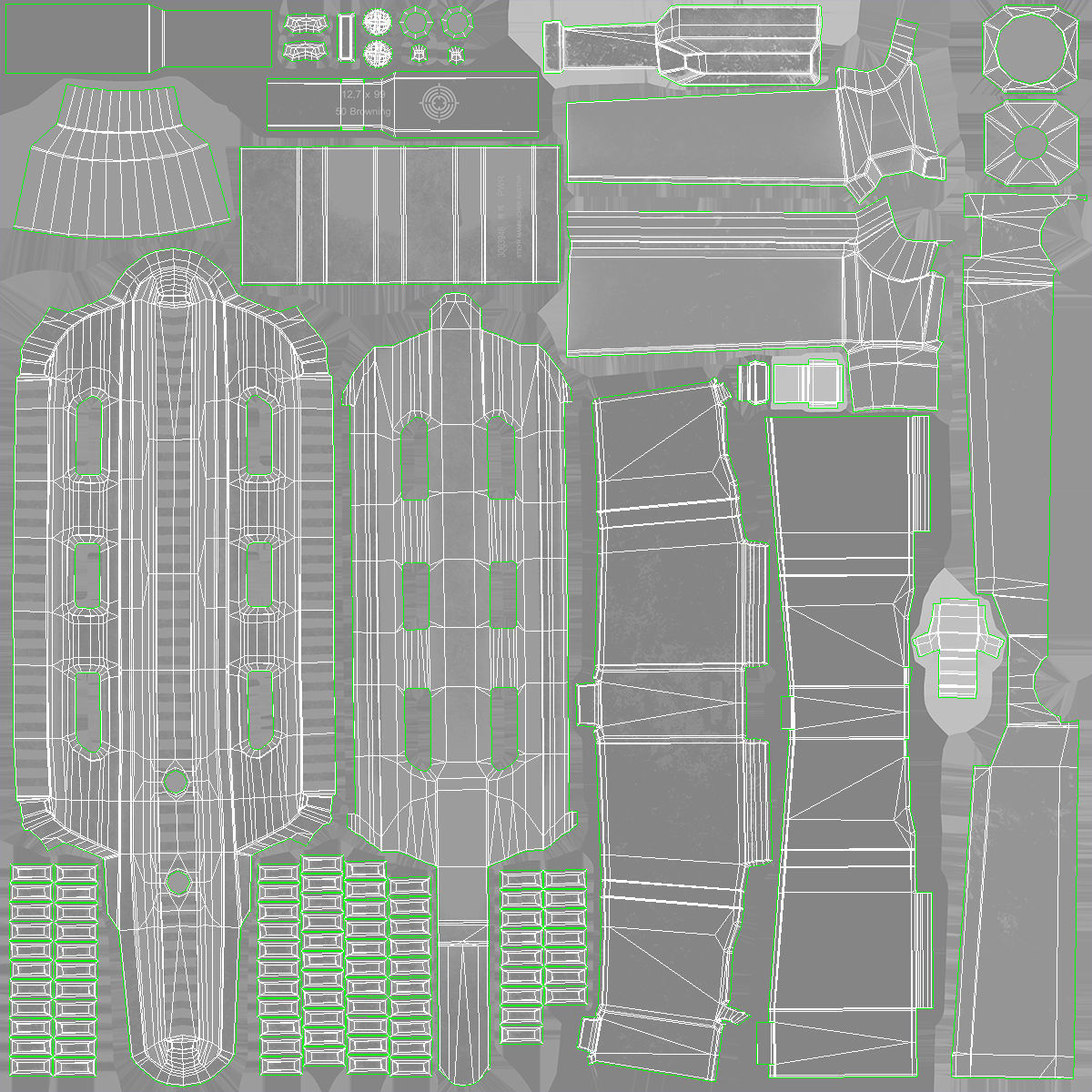 Steyr HS50-M1 Low-poly 3D model_33