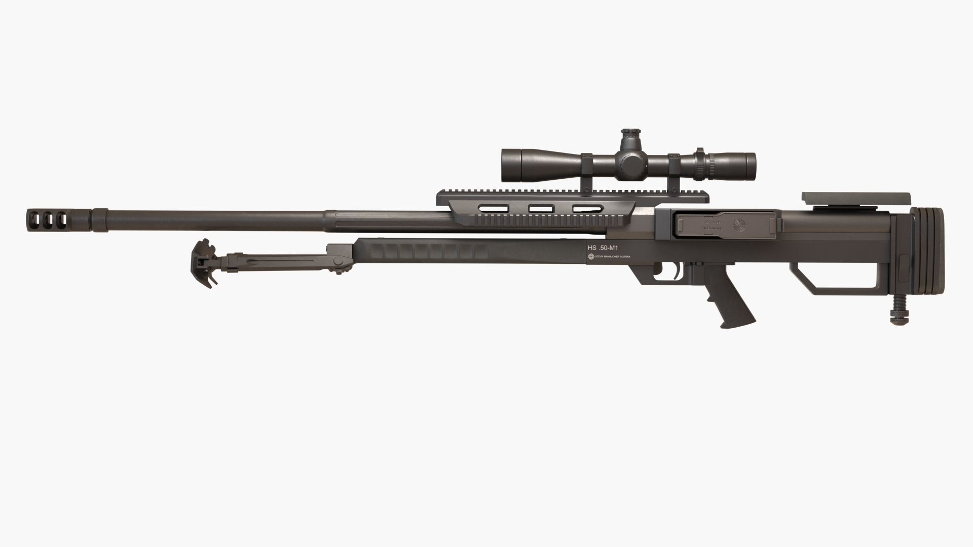 Steyr HS50-M1 Low-poly 3D model_21