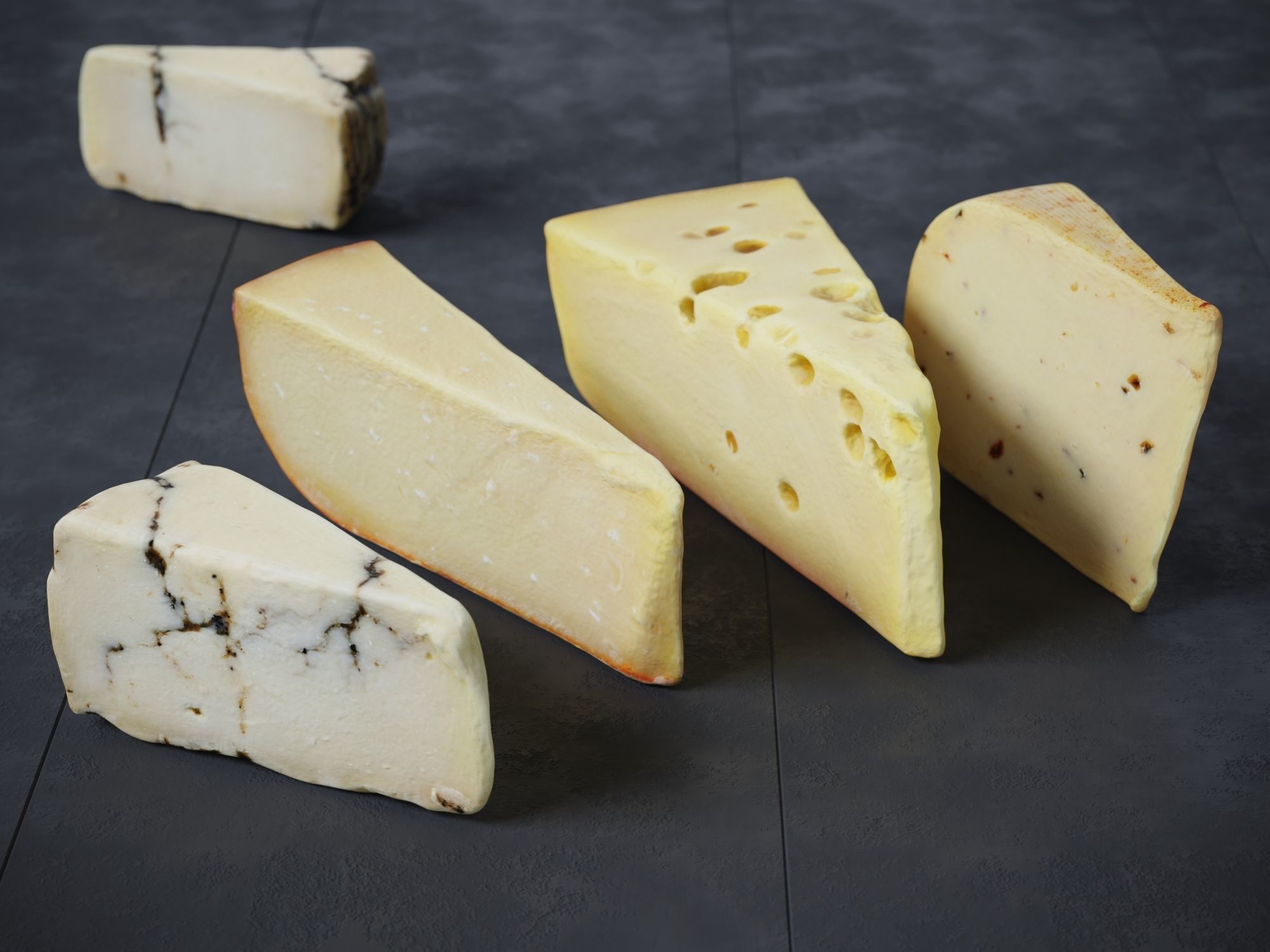 Cheese 1 Mixed    3D model_4