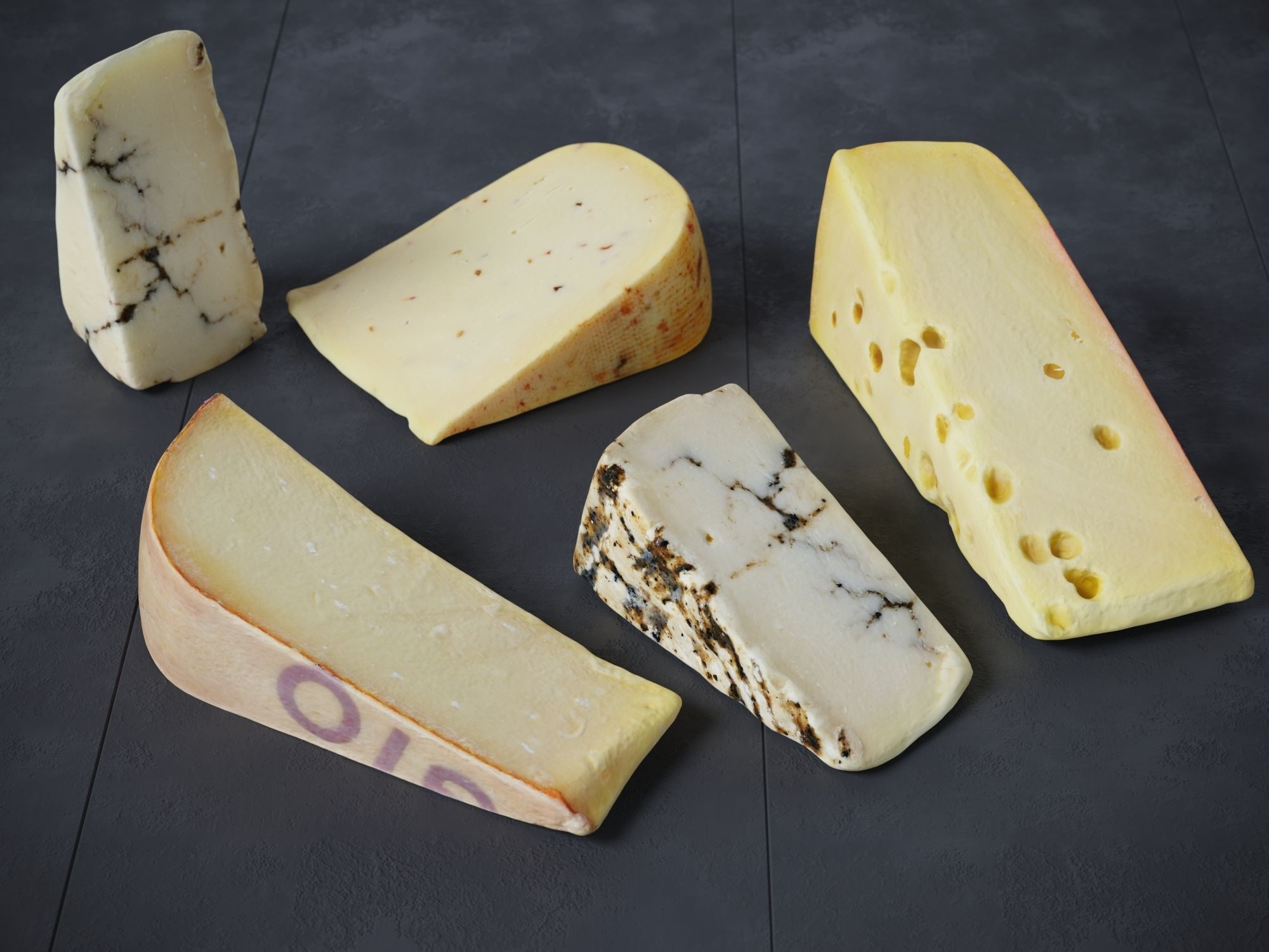 Cheese 1 Mixed    3D model_2