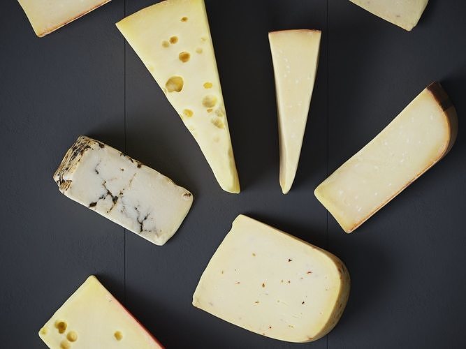 Cheese 1 Mixed    3D model 6