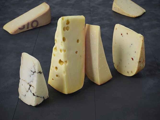 Cheese 1 Mixed    3D model 2