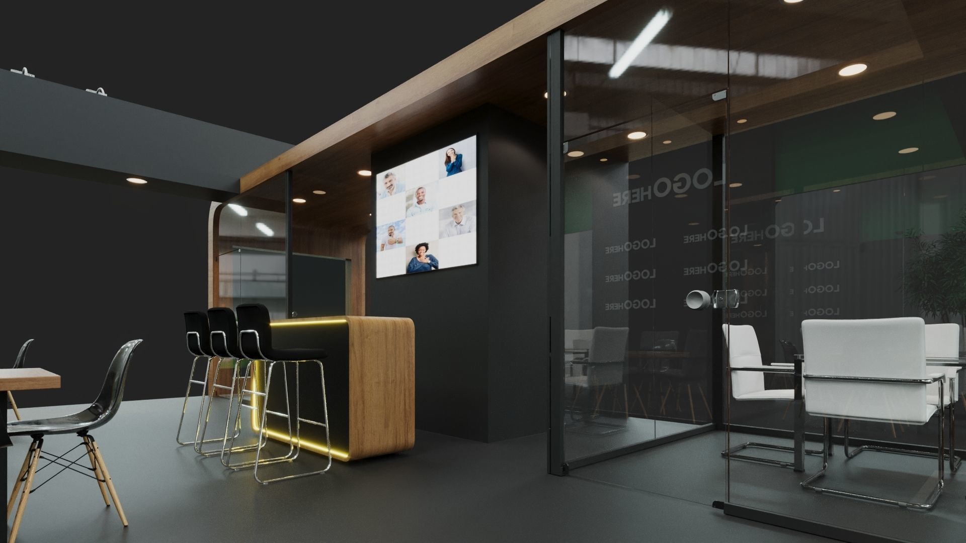 Exhibition Stand - 8m x 9m 3D model 3D model_9