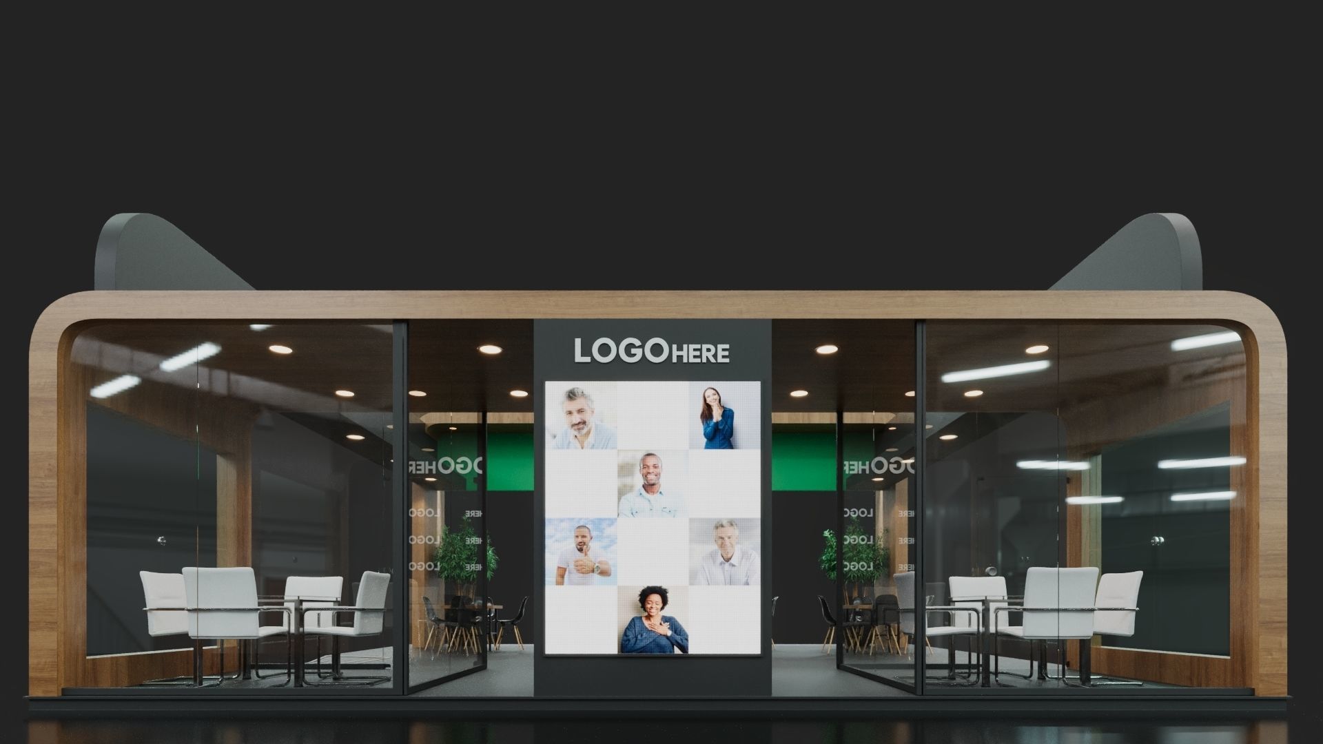 Exhibition Stand - 8m x 9m 3D model 3D model_6