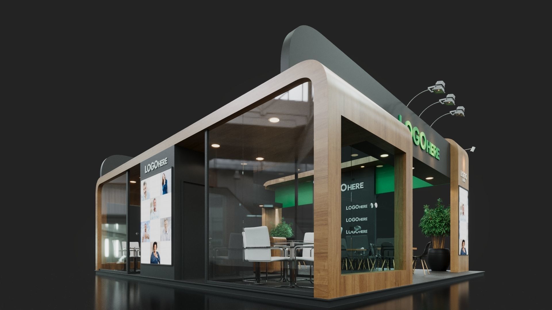 Exhibition Stand - 8m x 9m 3D model 3D model_5