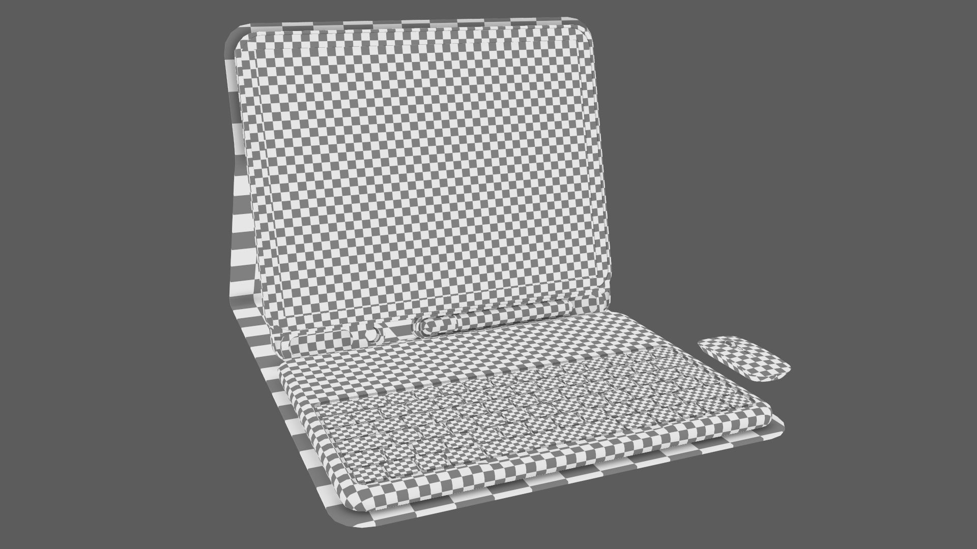 Modern Pc Tablet Set Pen Mouse Gold Like Version 3D model_17