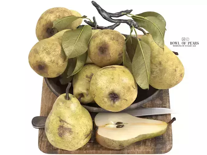 bowl of pears