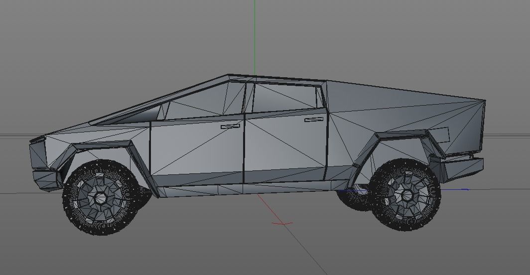 Tesla CyberTruck 3D model_14