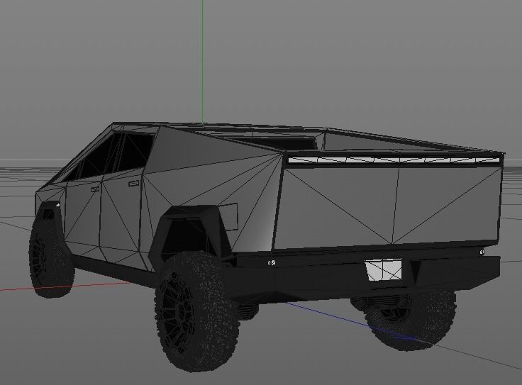 Tesla CyberTruck 3D model_21