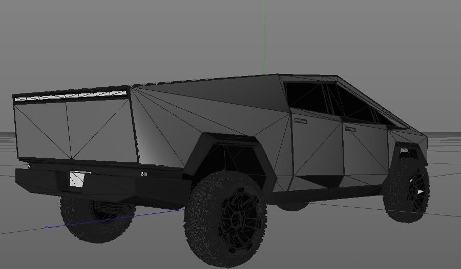 Tesla CyberTruck 3D model_22