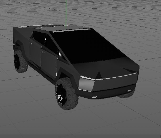 Tesla CyberTruck 3D model_8