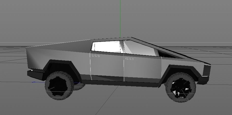Tesla CyberTruck 3D model_7