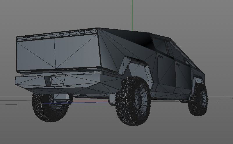 Tesla CyberTruck 3D model_17