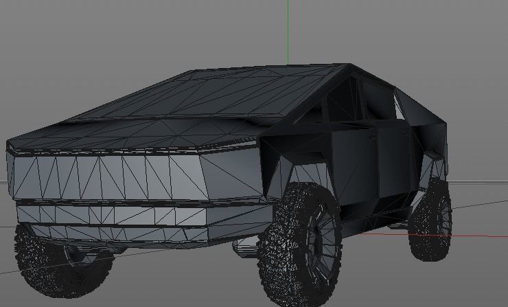 Tesla CyberTruck 3D model_13