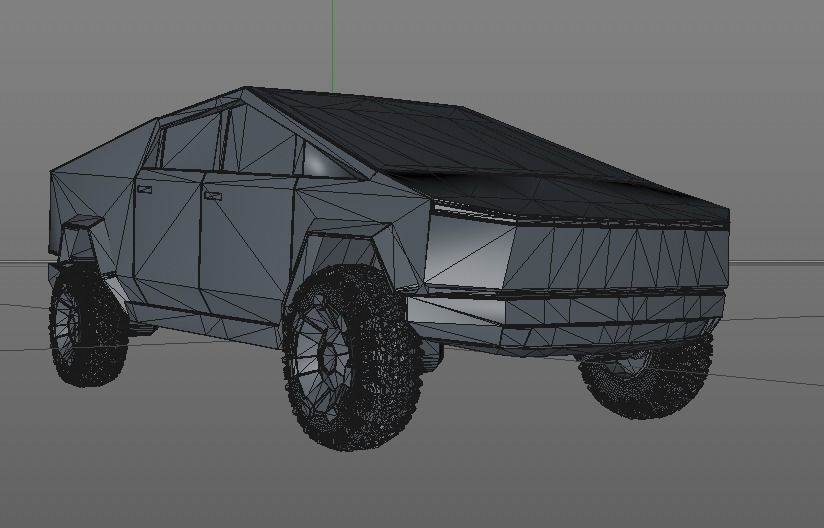 Tesla CyberTruck 3D model_11