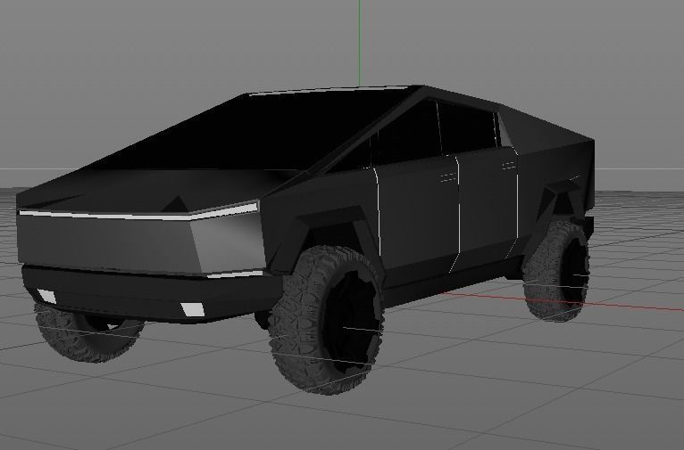 Tesla CyberTruck 3D model_2