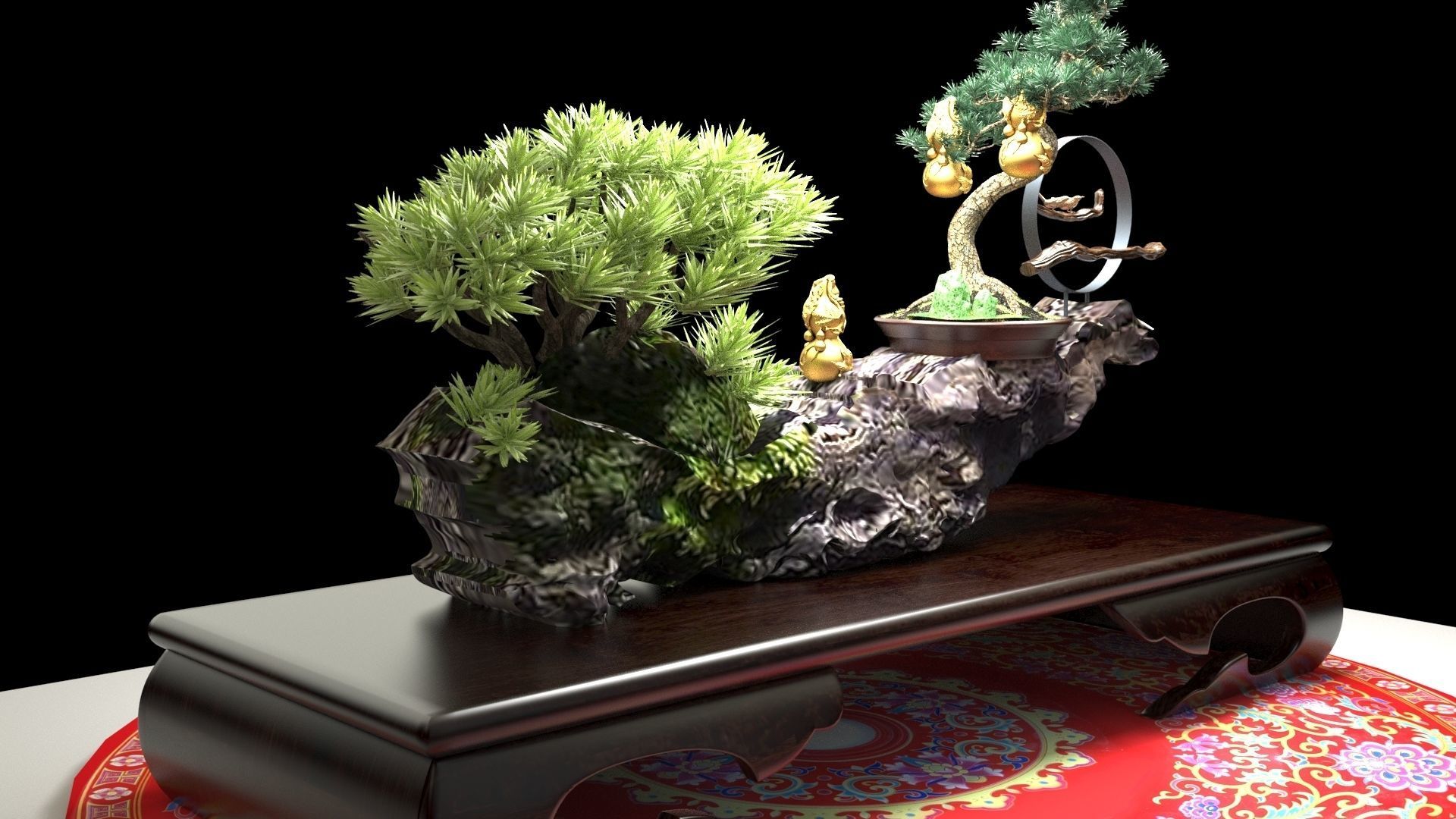 Chinese gourd   3D model_3