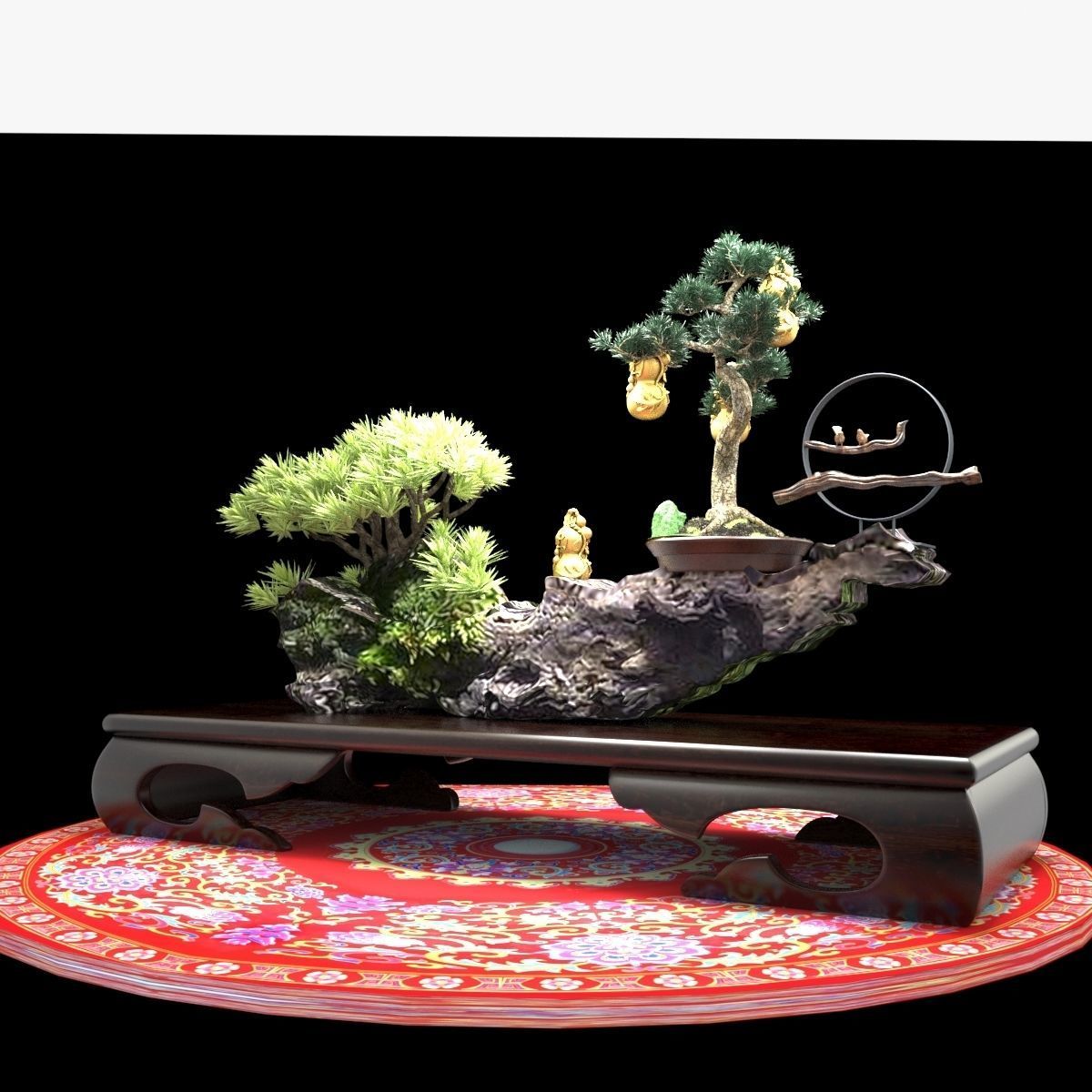 Chinese gourd   3D model_9