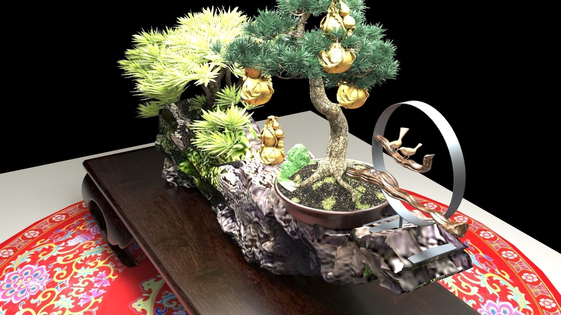 Chinese gourd   3D model_4