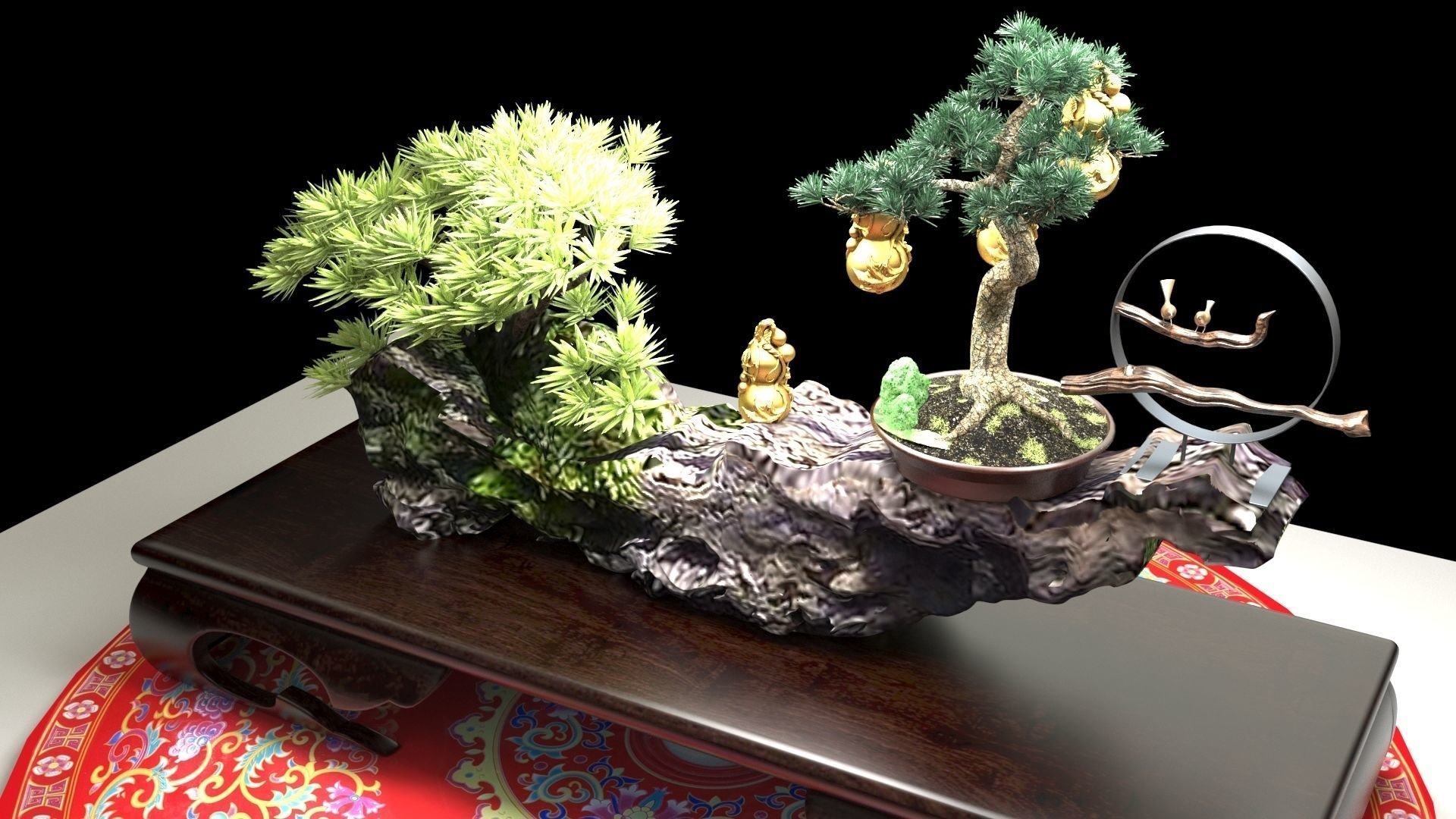 Chinese gourd   3D model_1