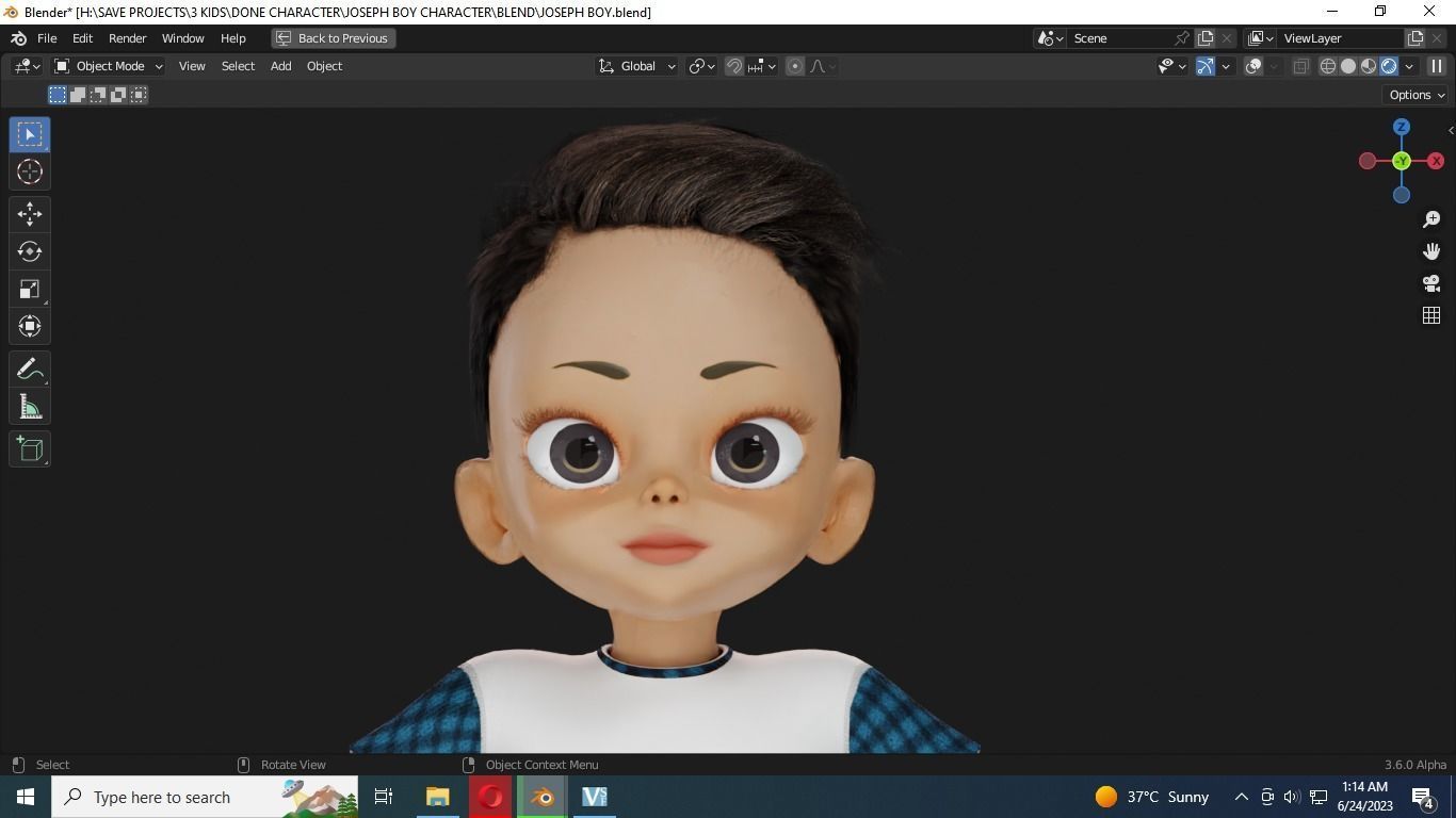 JOSEPH BOY CHARACTER 3D MODEL 3D model_2