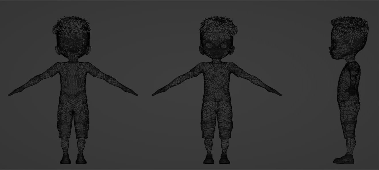 JOSEPH BOY CHARACTER 3D MODEL 3D model_5