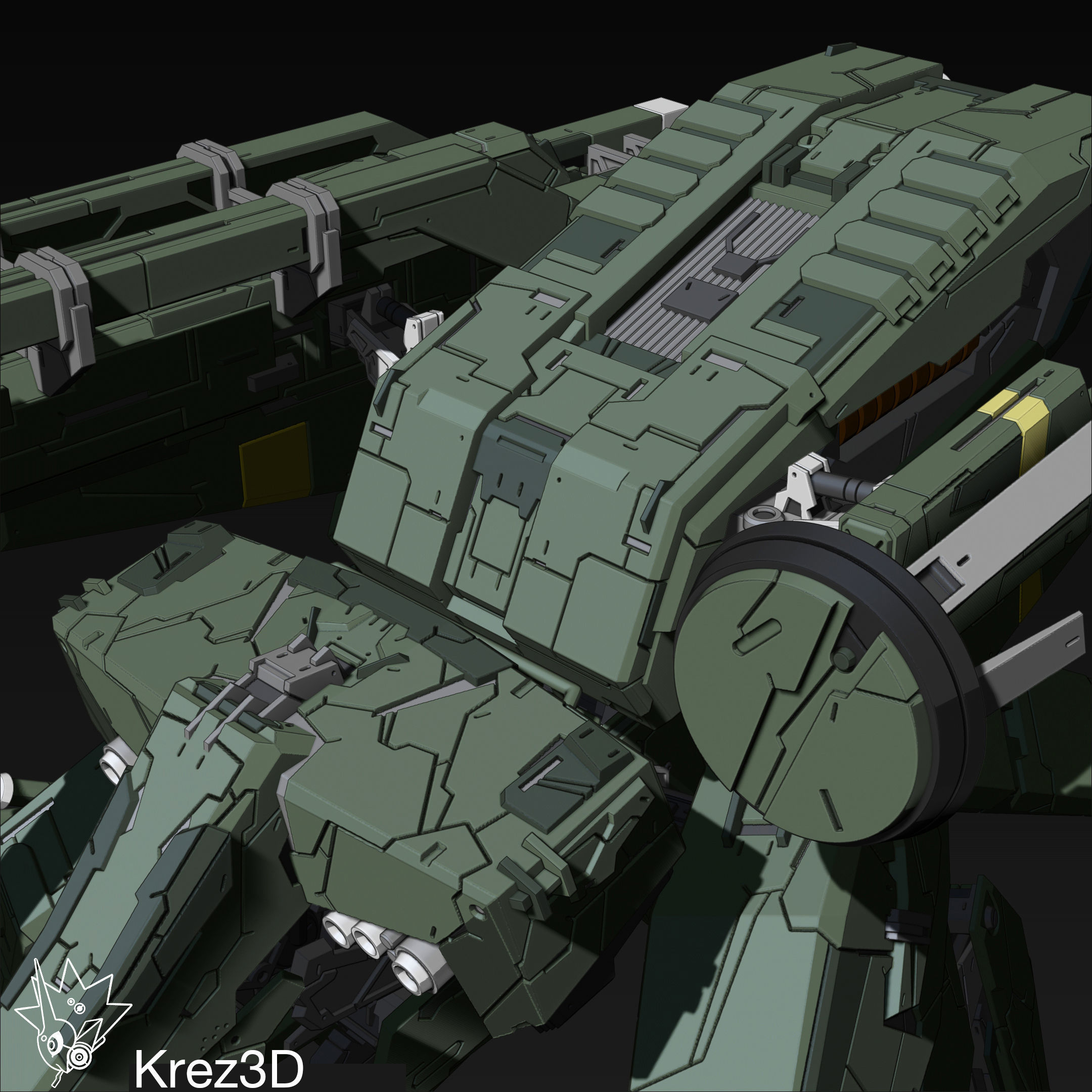 Metal Gear Rex 3D print model_8