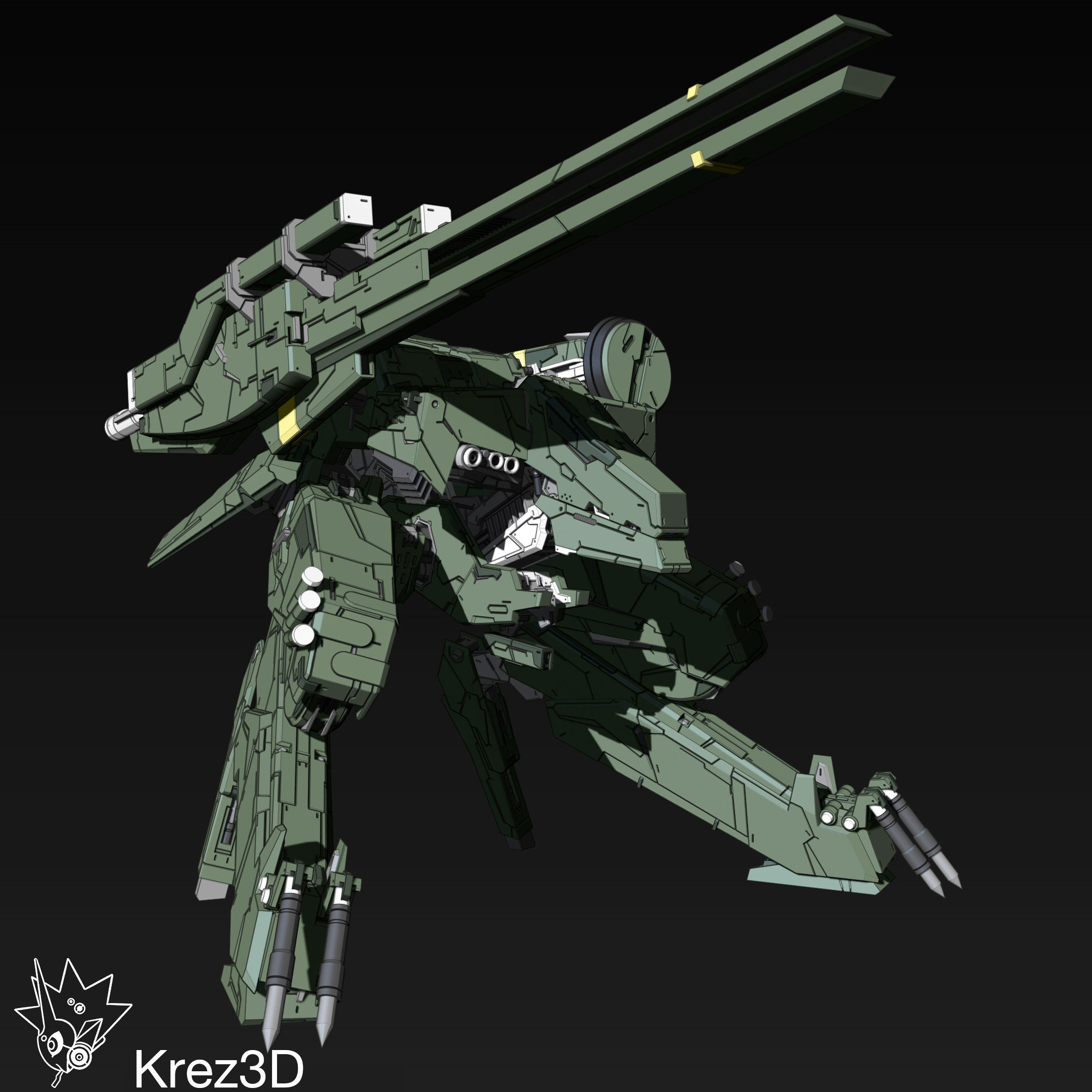 Metal Gear Rex 3D print model_4