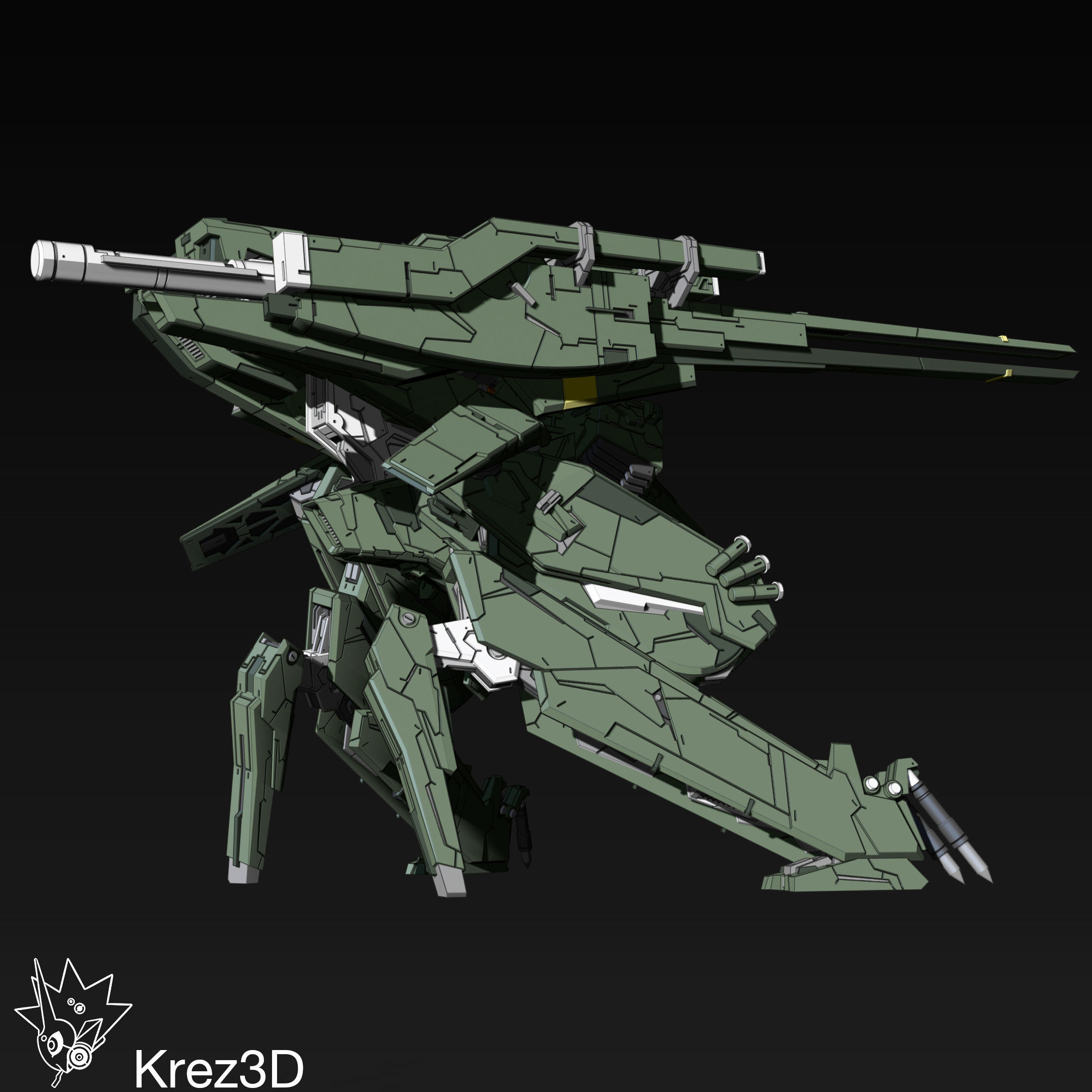 Metal Gear Rex 3D print model_7