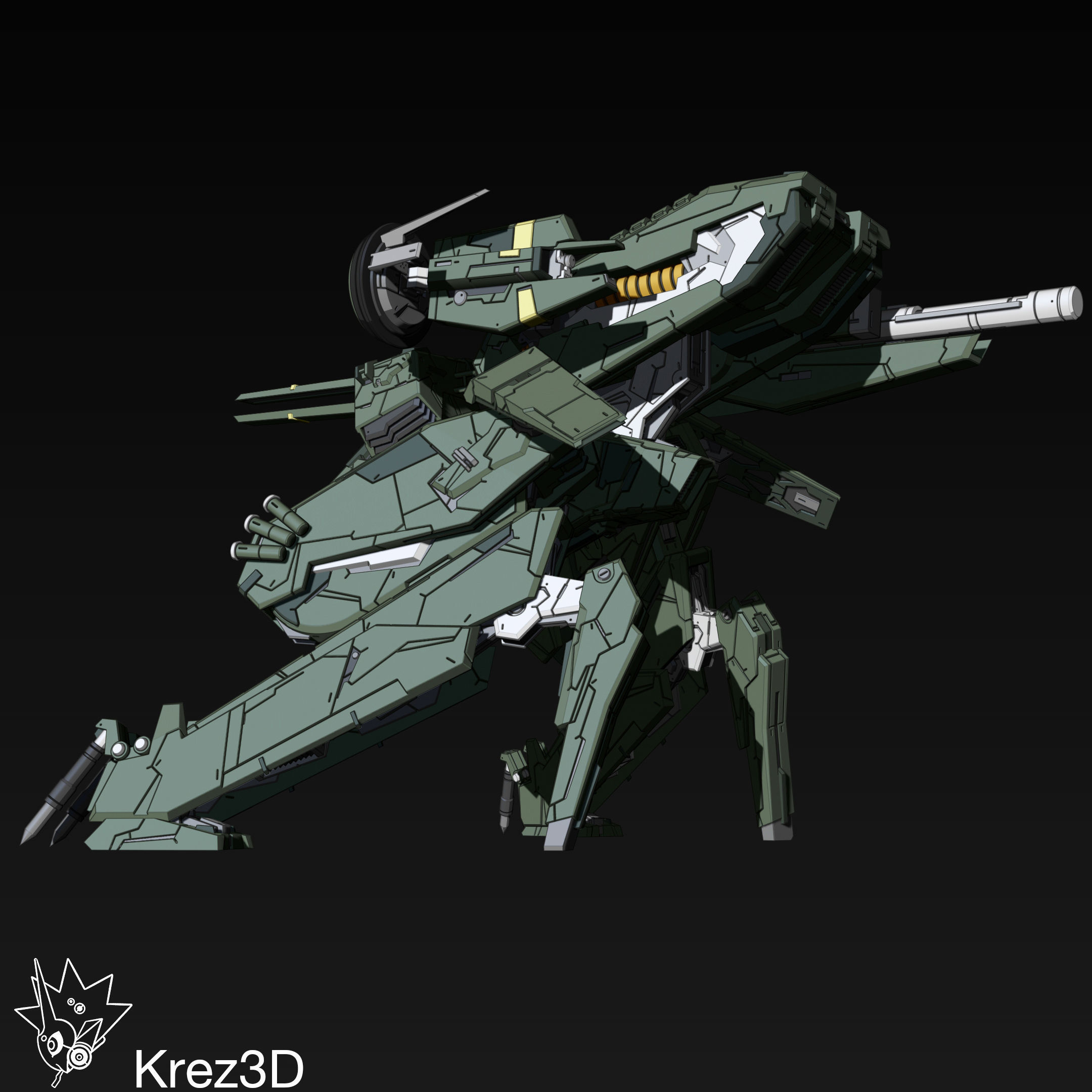 Metal Gear Rex 3D print model_1