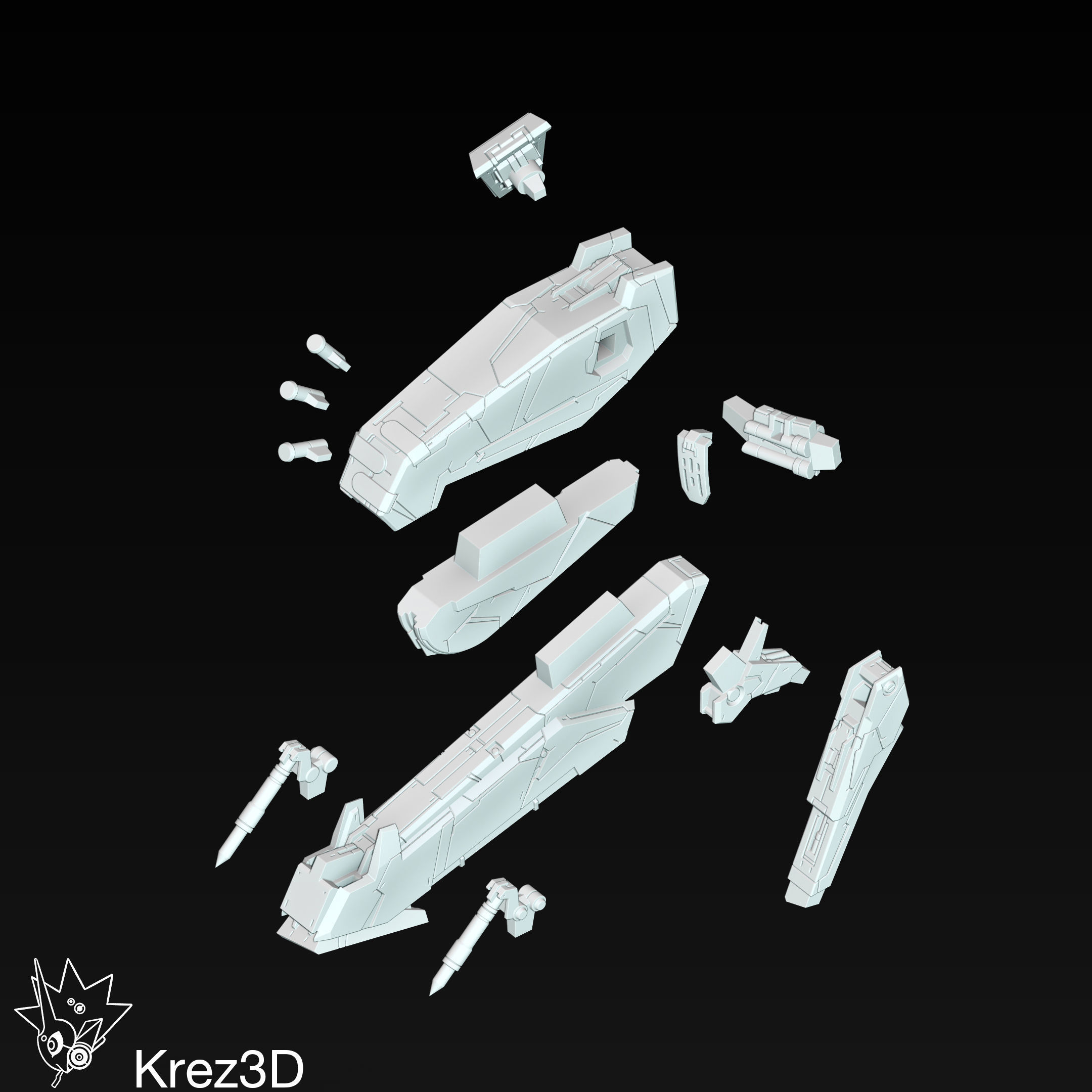 Metal Gear Rex 3D print model_29