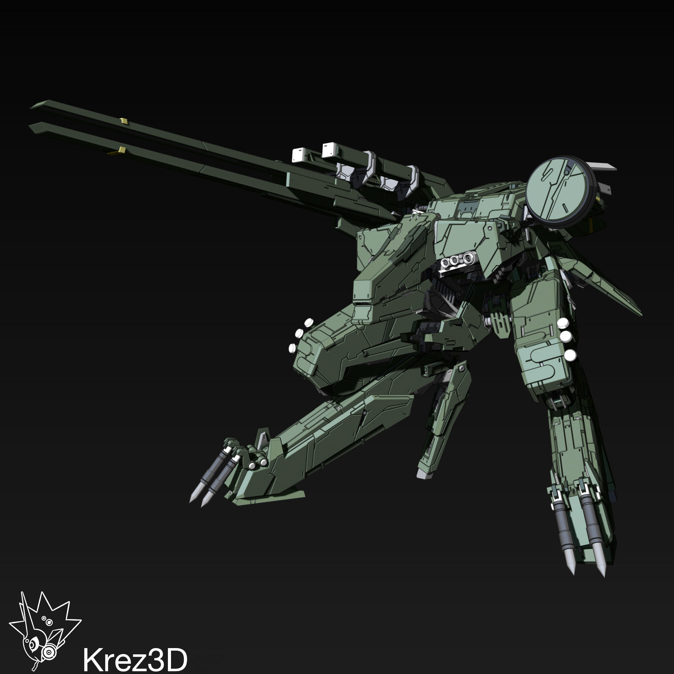 Metal Gear Rex 3D print model_9