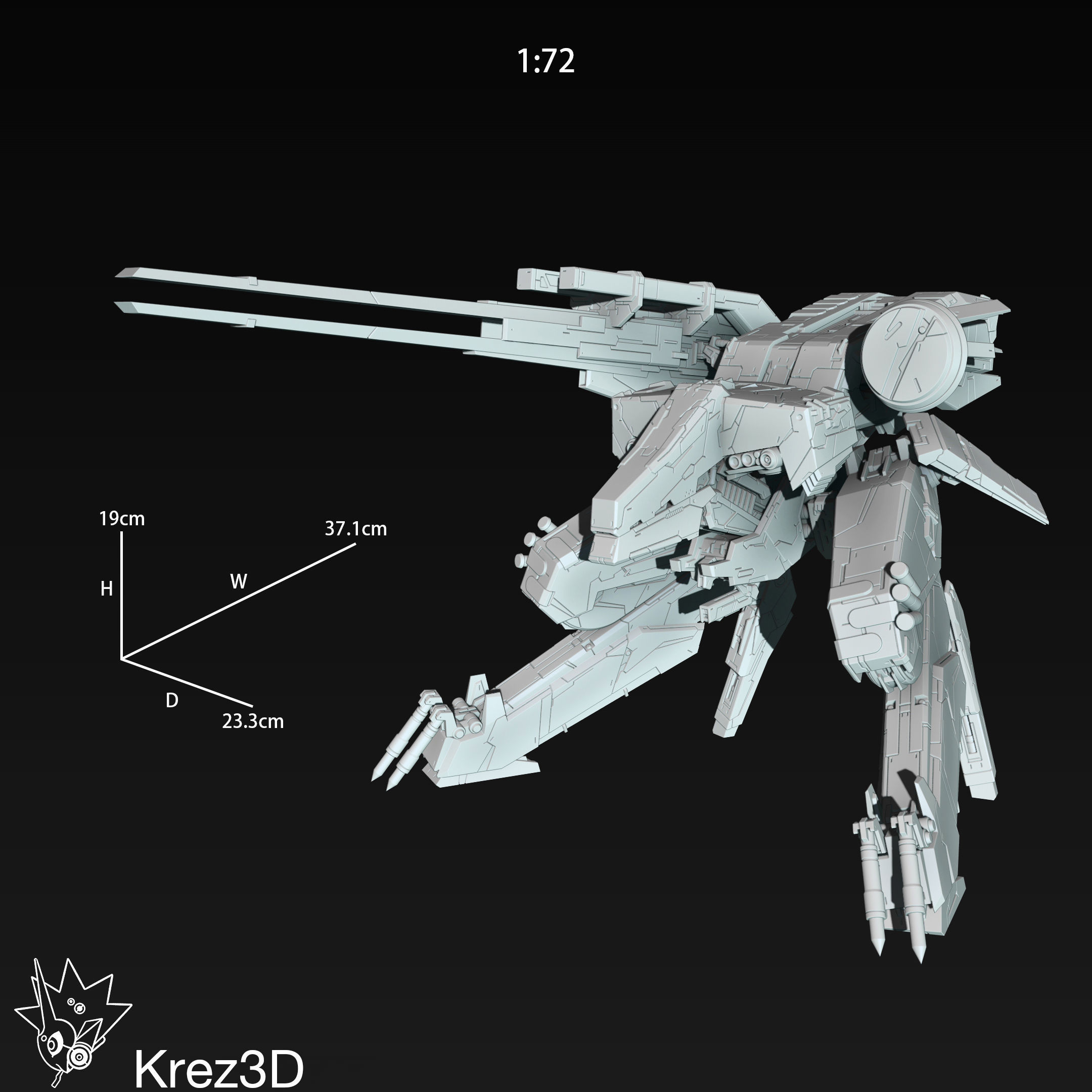 Metal Gear Rex 3D print model_25