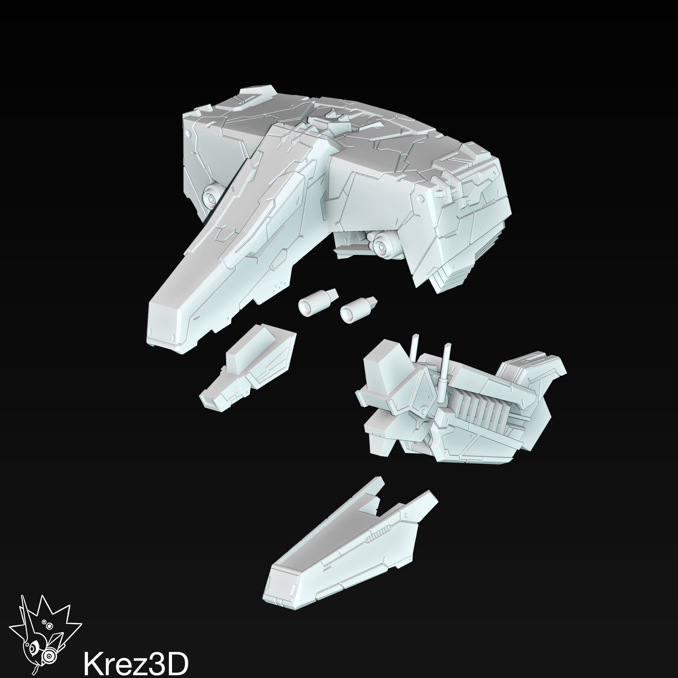 Metal Gear Rex 3D print model_26