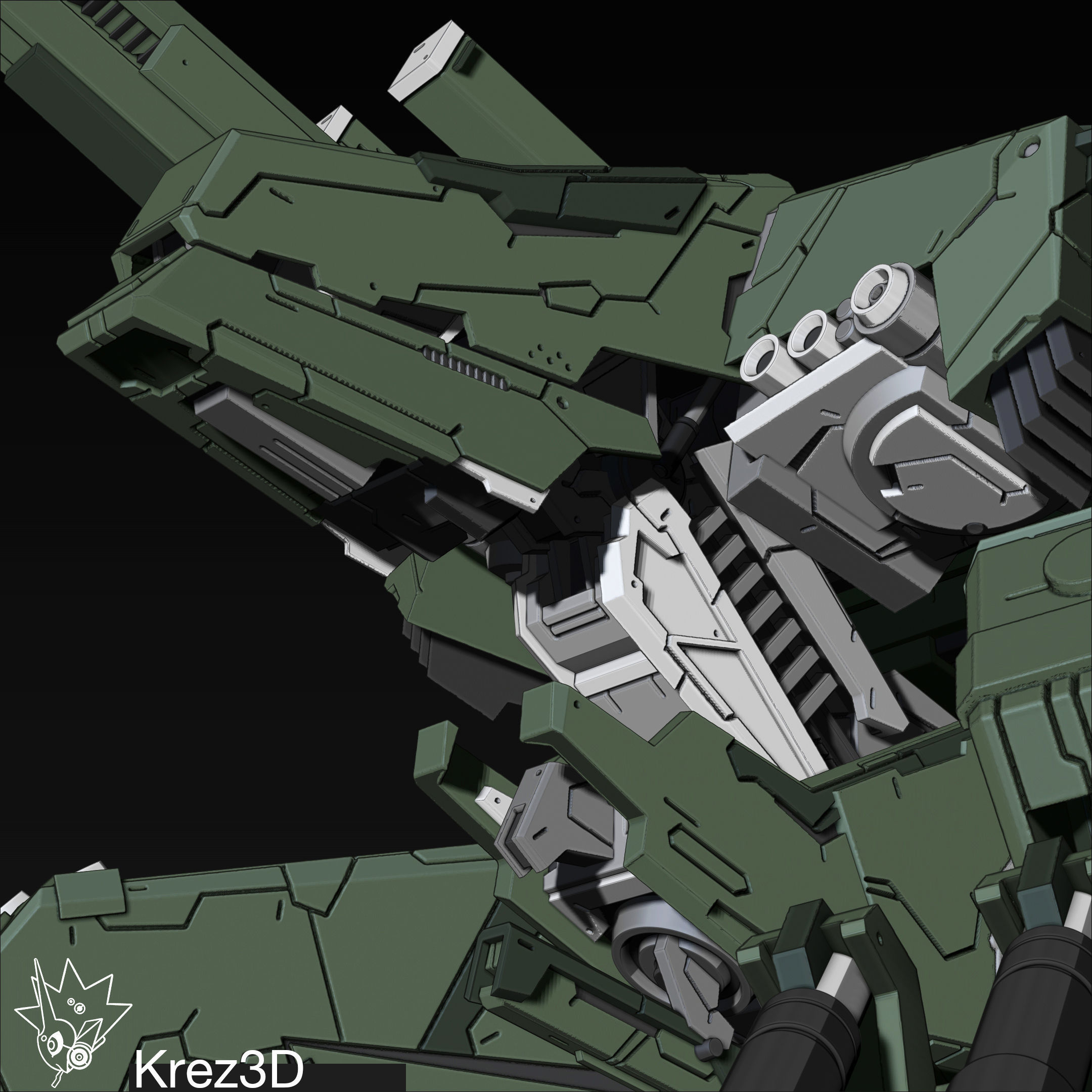 Metal Gear Rex 3D print model_20