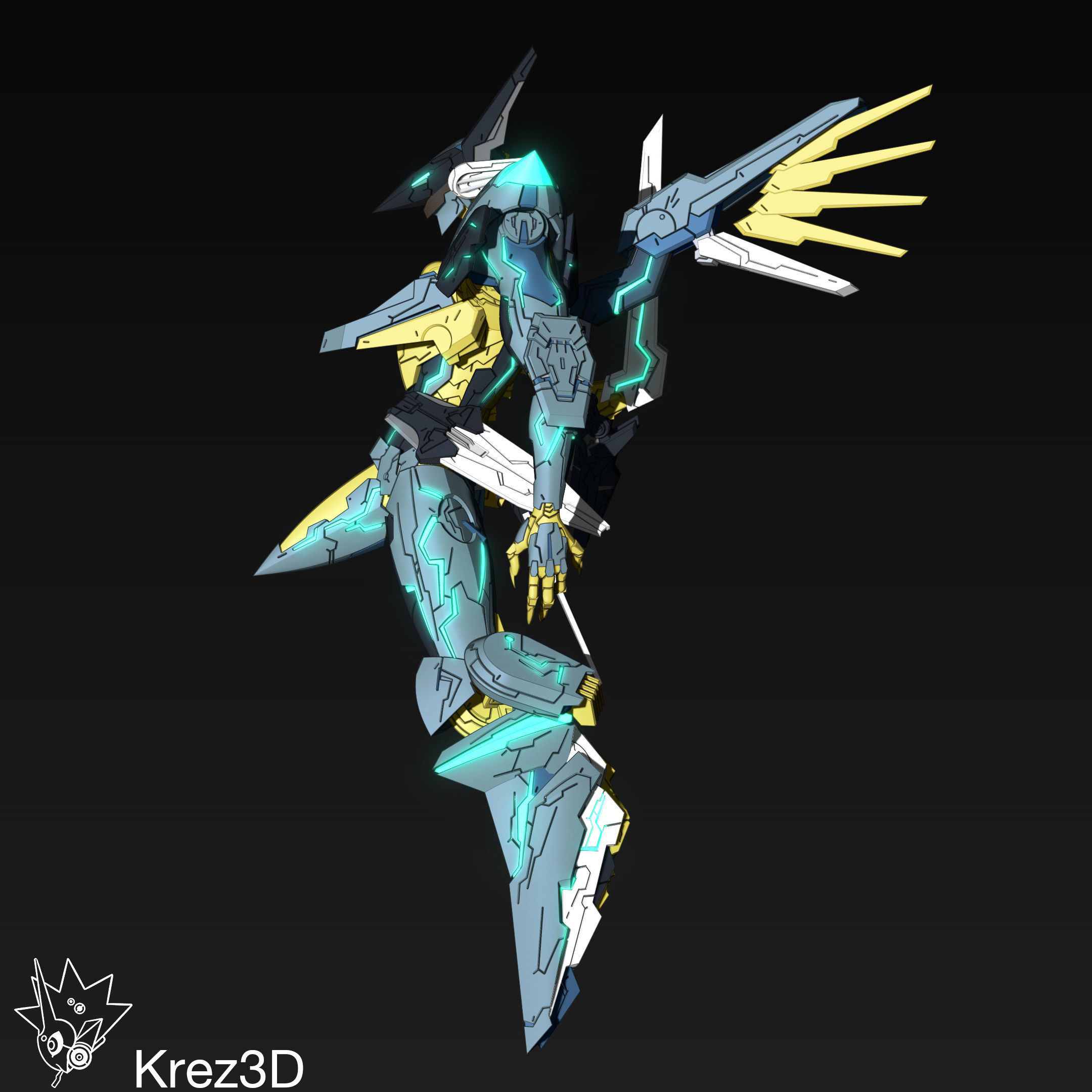 Jehuty 3D print model_12