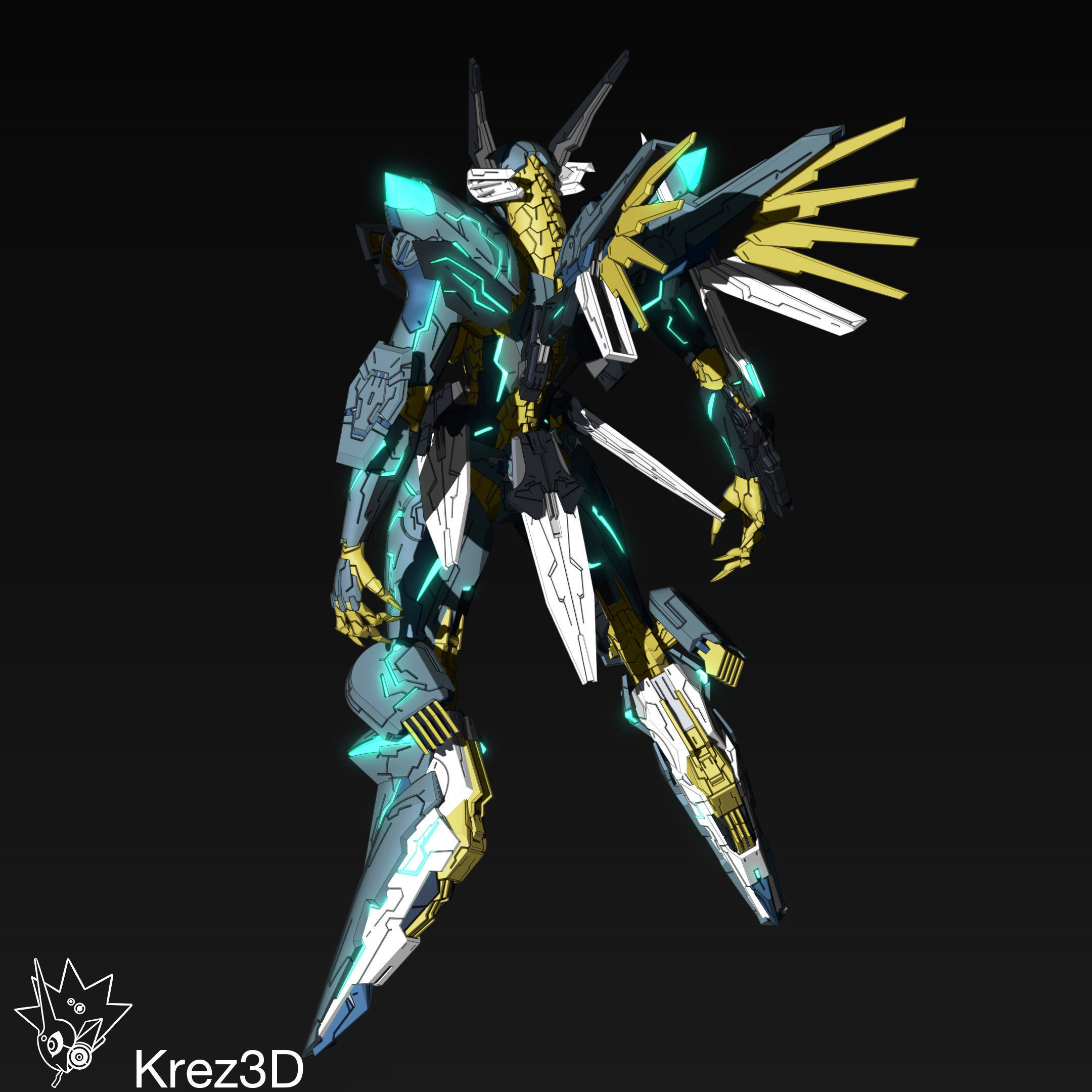 Jehuty 3D print model_6