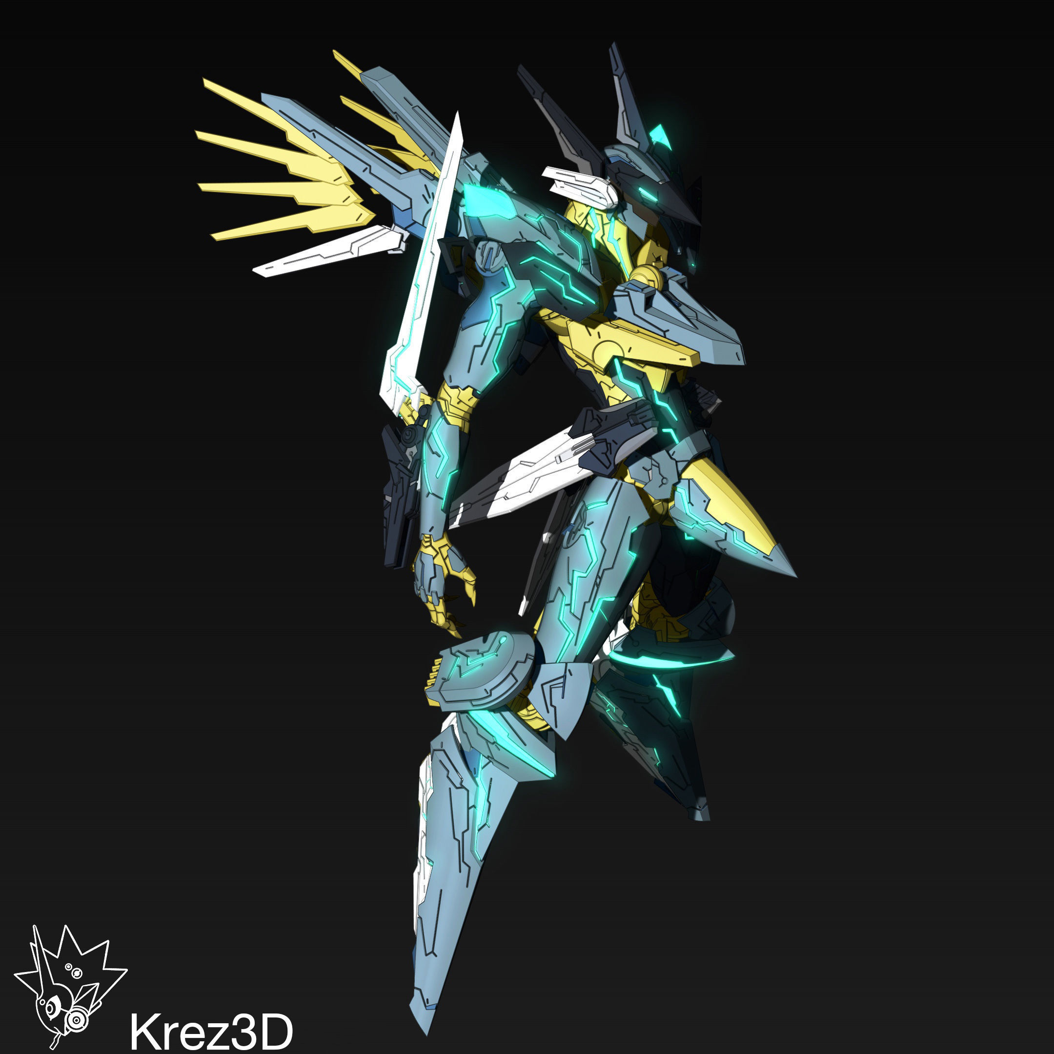 Jehuty 3D print model_11