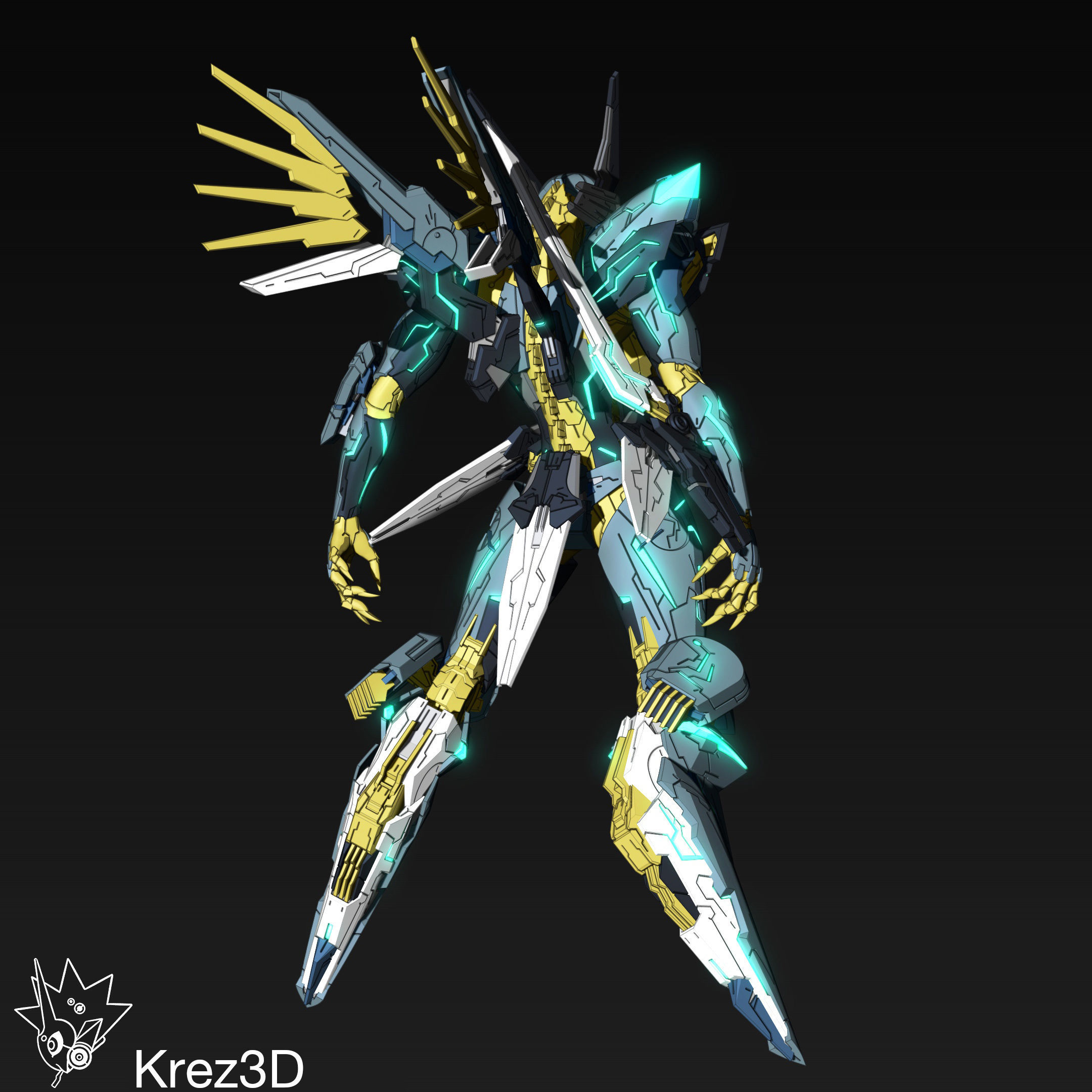 Jehuty 3D print model_2