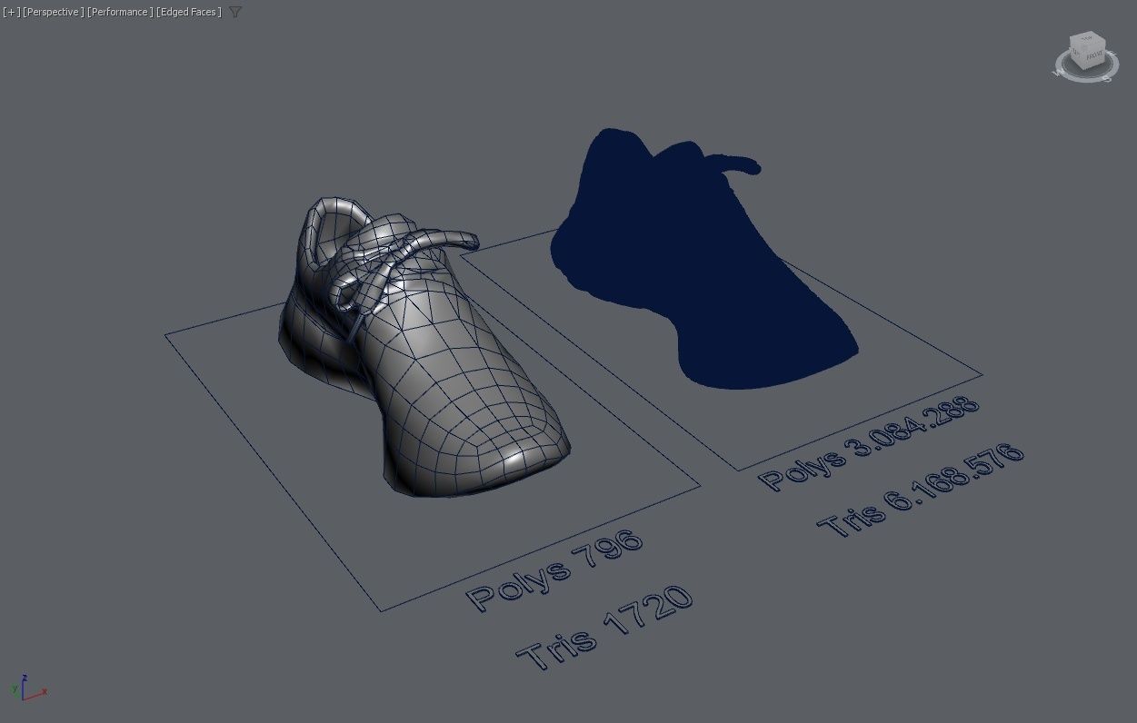 Sport Shoes Low-poly 3D model_12