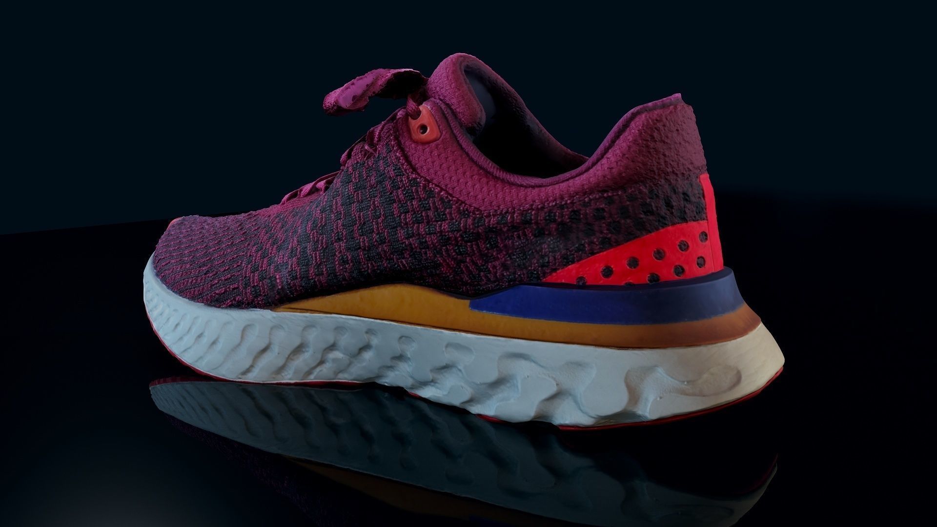 Sport Shoes Low-poly 3D model_1