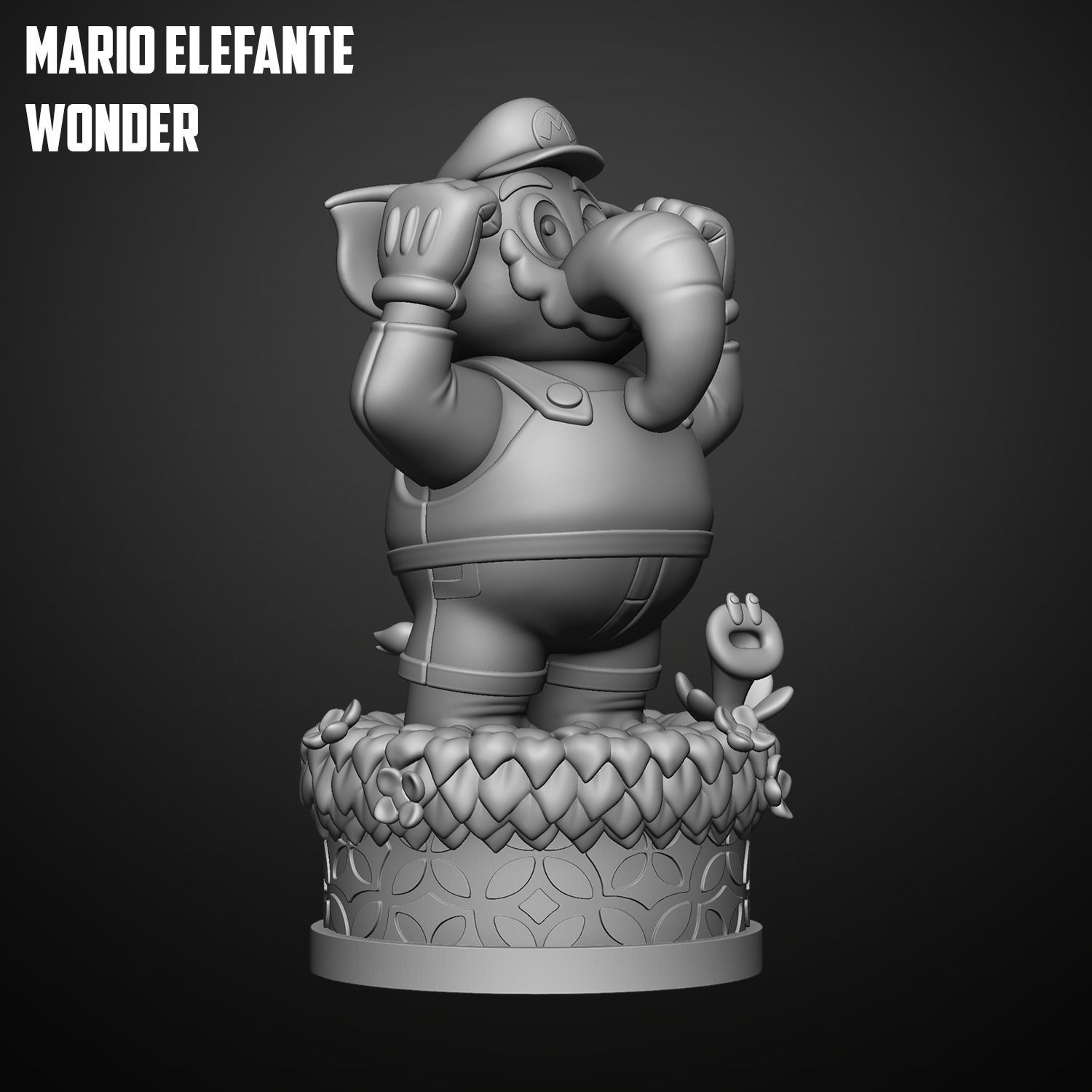 Mario Elefante - Super Mario Bros Wonder 3D print model_3