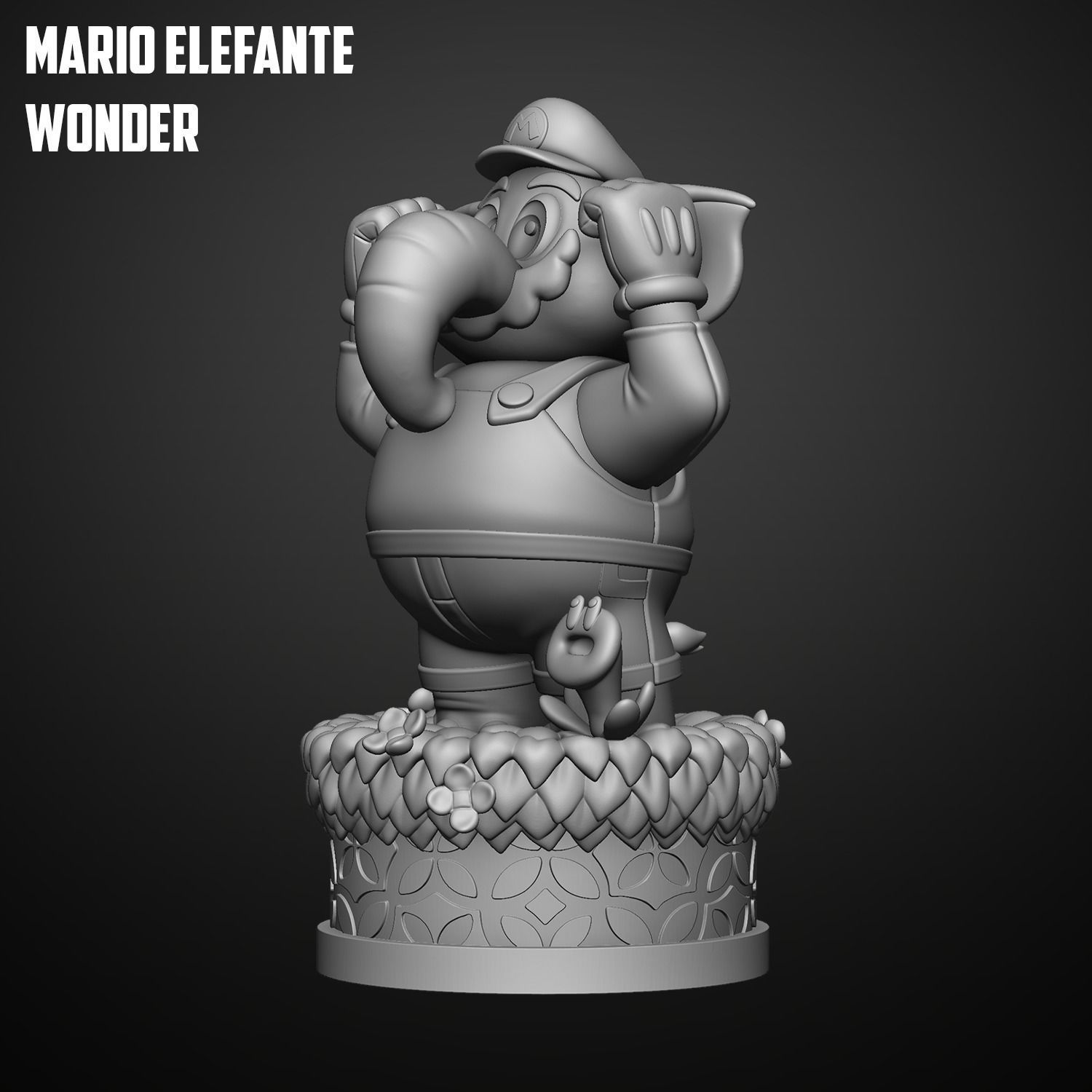 Mario Elefante - Super Mario Bros Wonder 3D print model_4