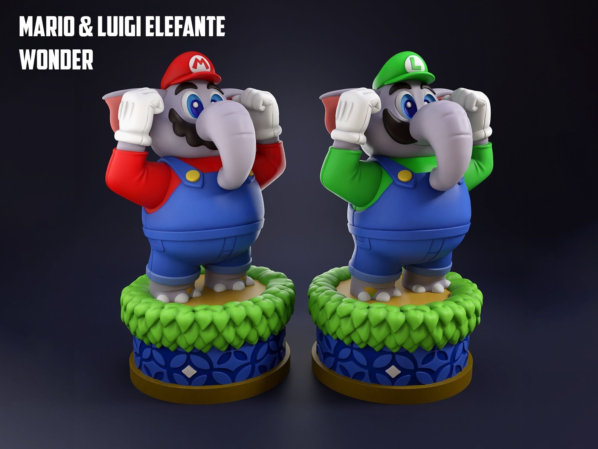 Mario Elefante - Super Mario Bros Wonder 3D print model_1
